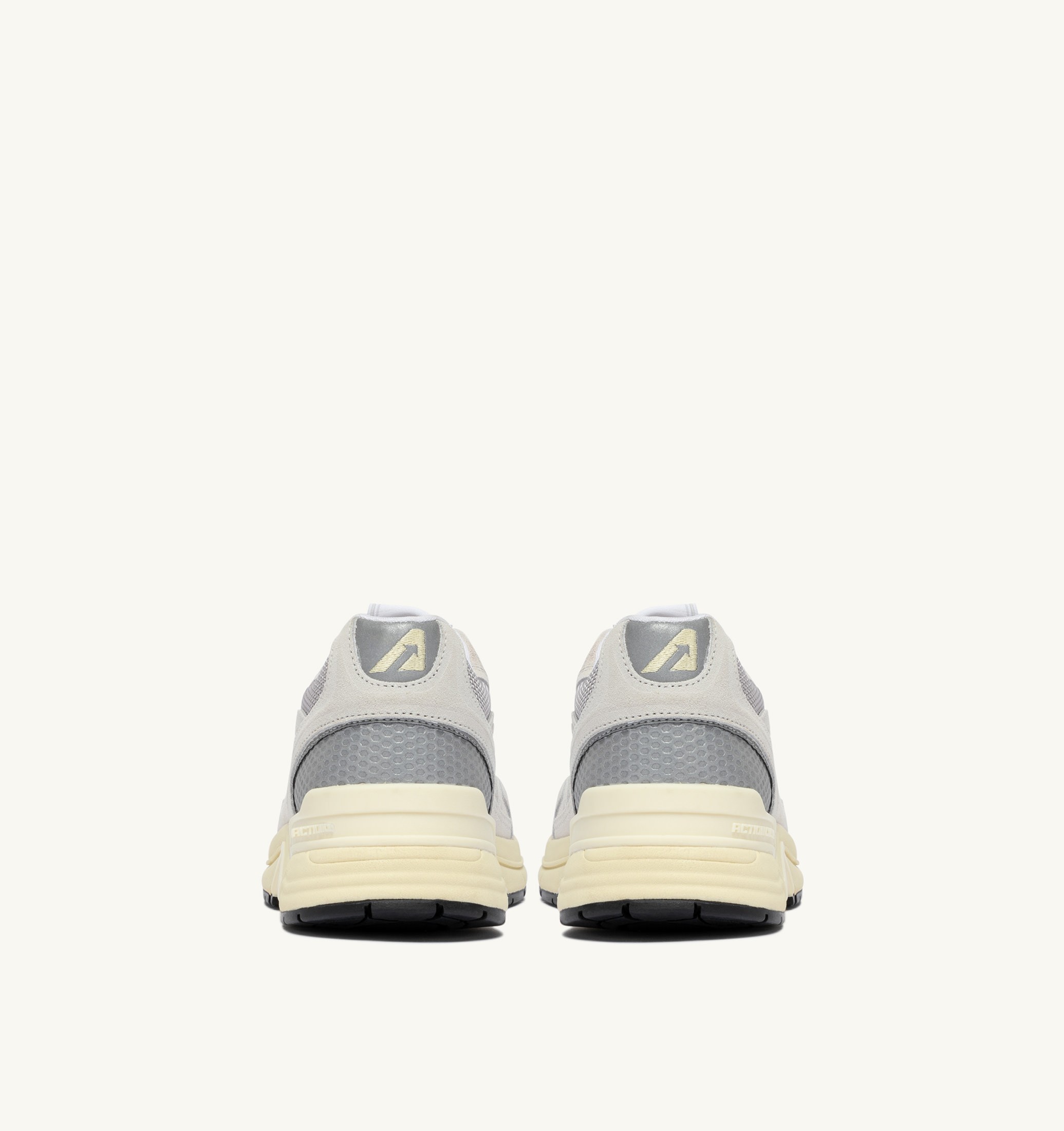 SNEAKERS HYPERWAY IN MESH E SUEDE BIANCO E ARGENTO