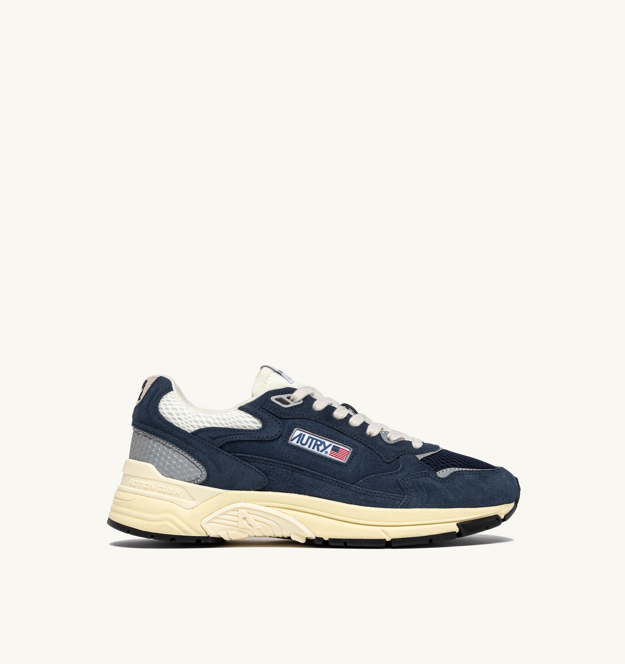 SNEAKERS HYPERWAY IN MESH E SUEDE BLUETTE E MARSHMALLOW