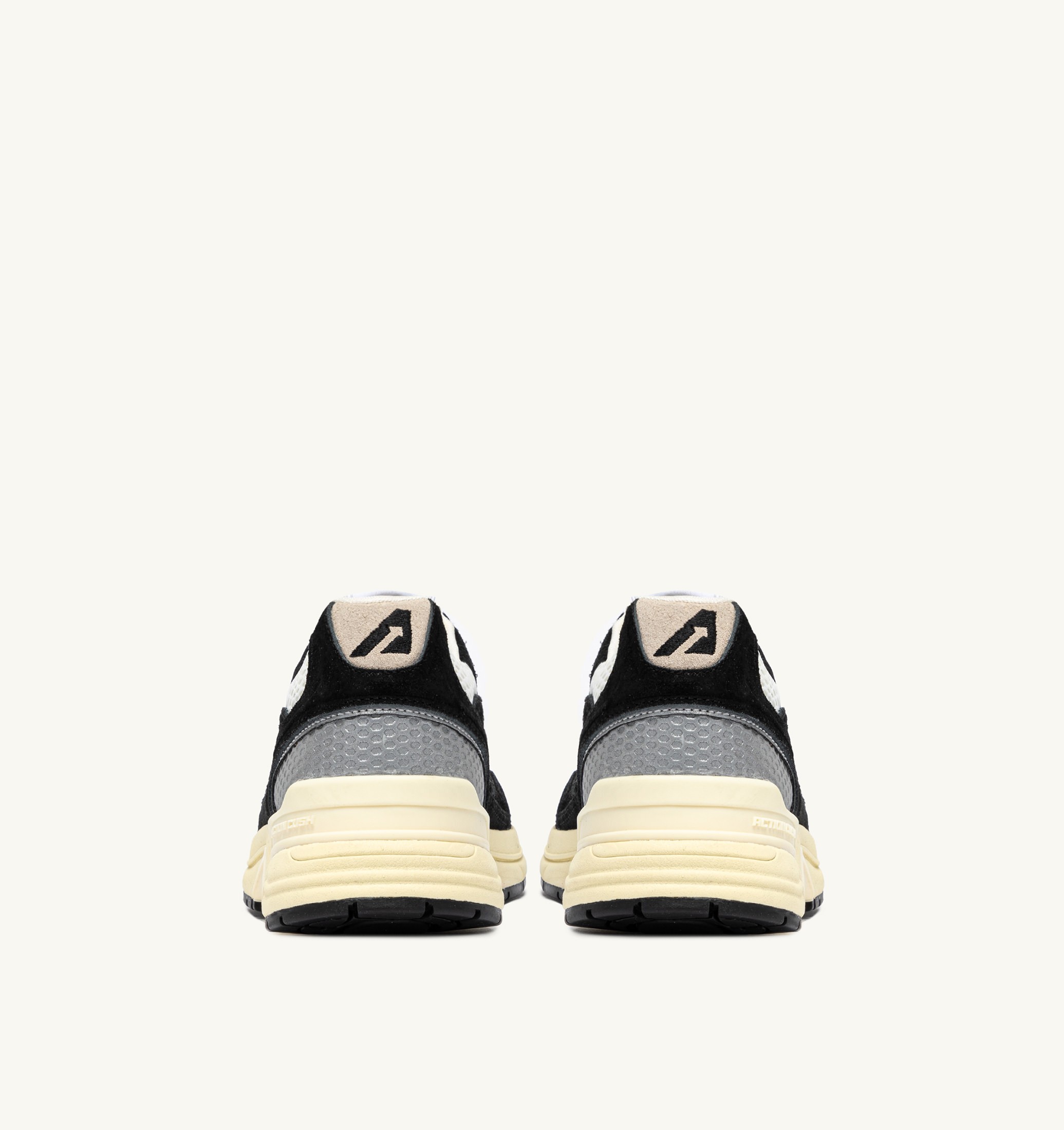 SNEAKERS HYPERWAY IN MESH E SUEDE NERO E ARGENTO