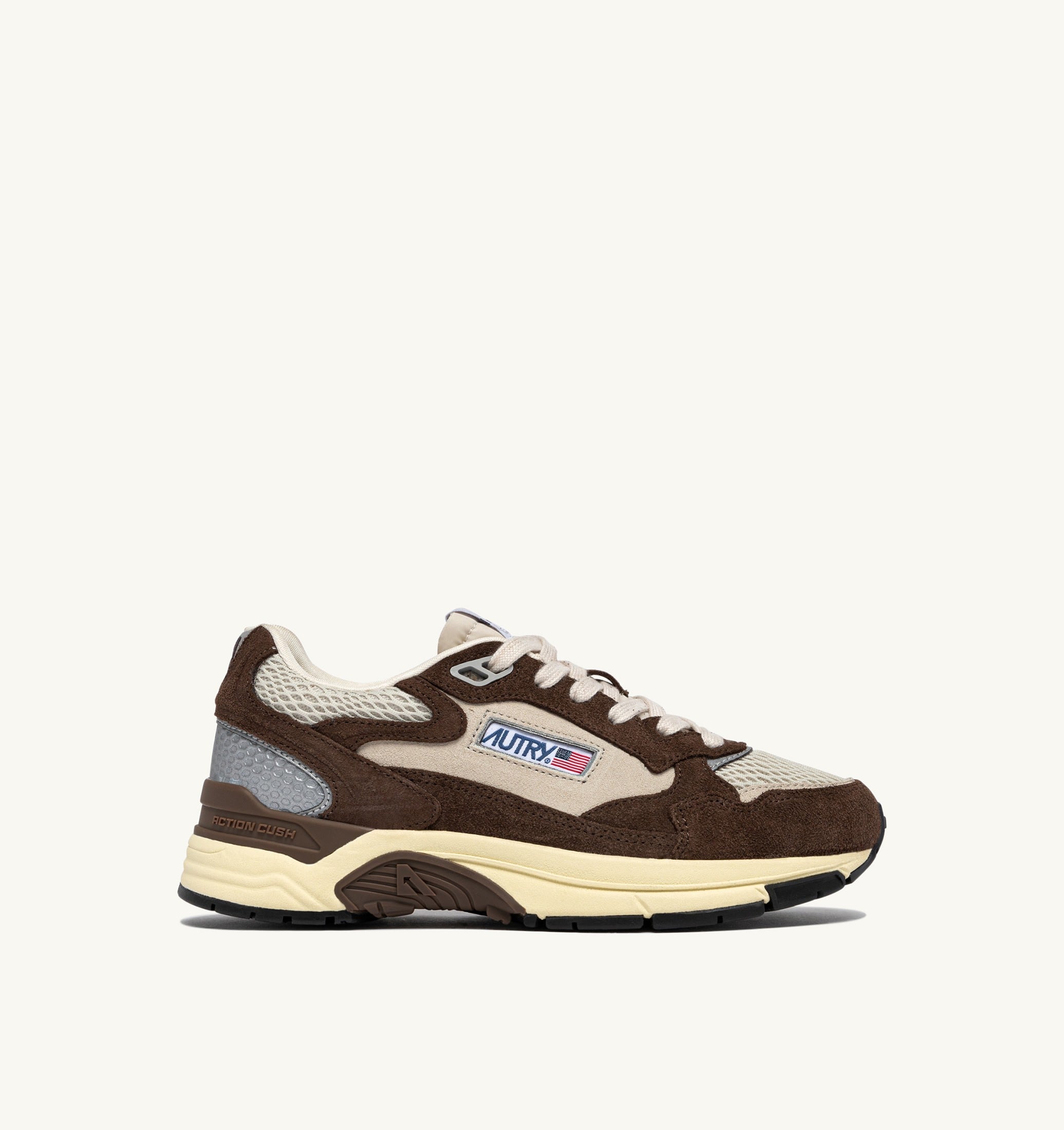 SNEAKERS HYPERWAY IN MESH E SUEDE SAND E COTTO