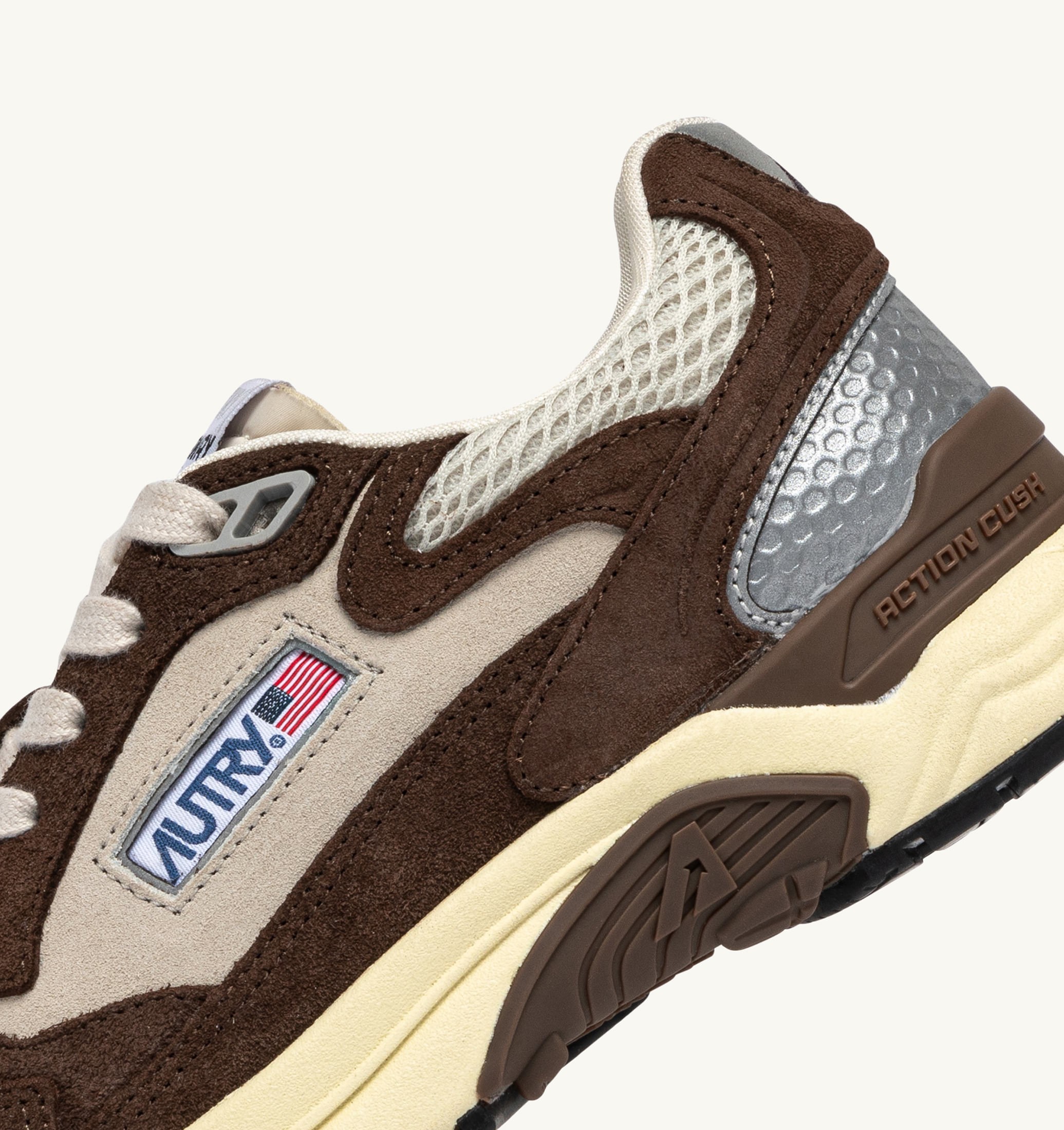 SNEAKERS HYPERWAY IN MESH E SUEDE SAND E COTTO