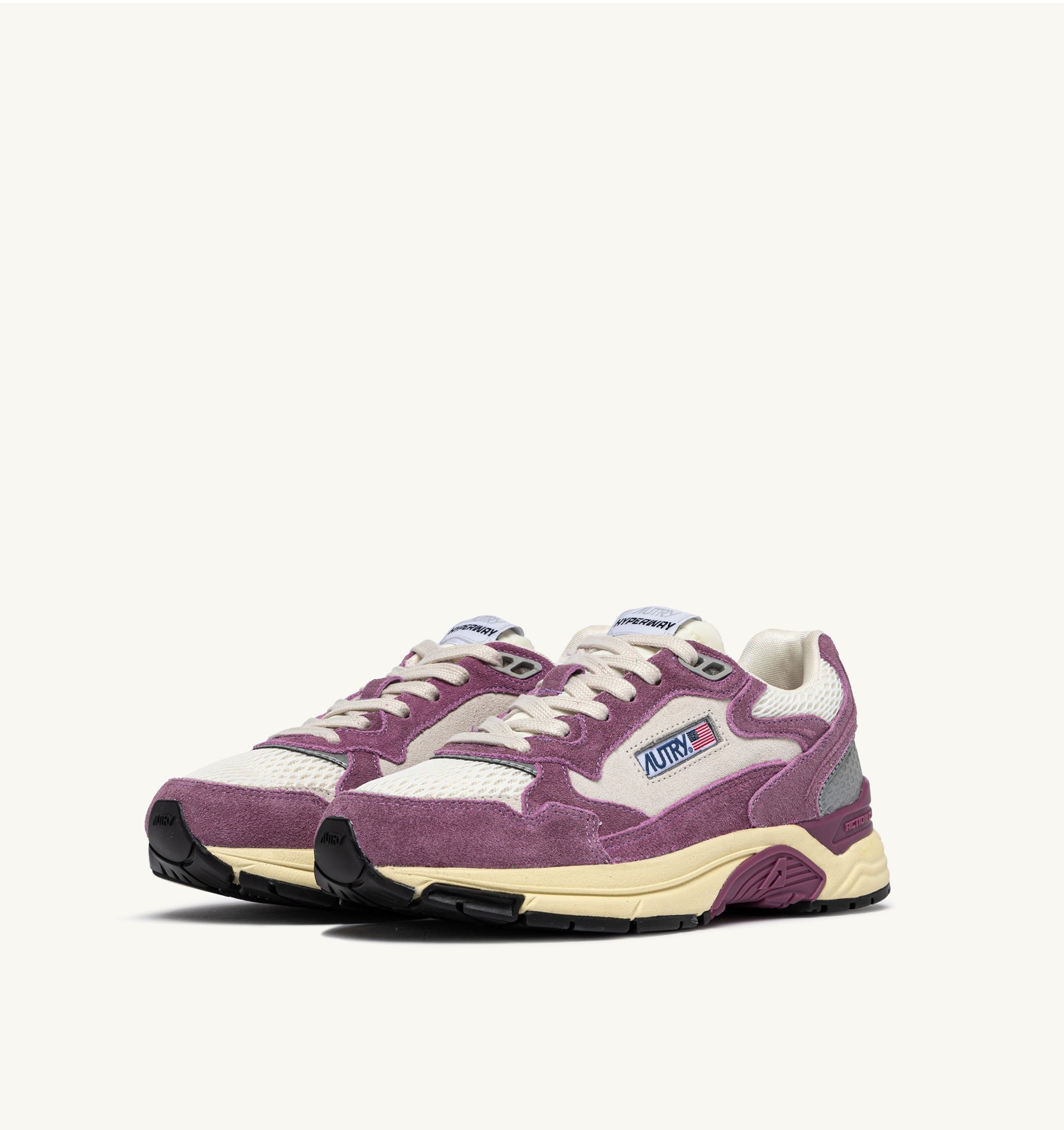 SNEAKERS HYPERWAY IN MESH E SUEDE SAND E FIRENZE