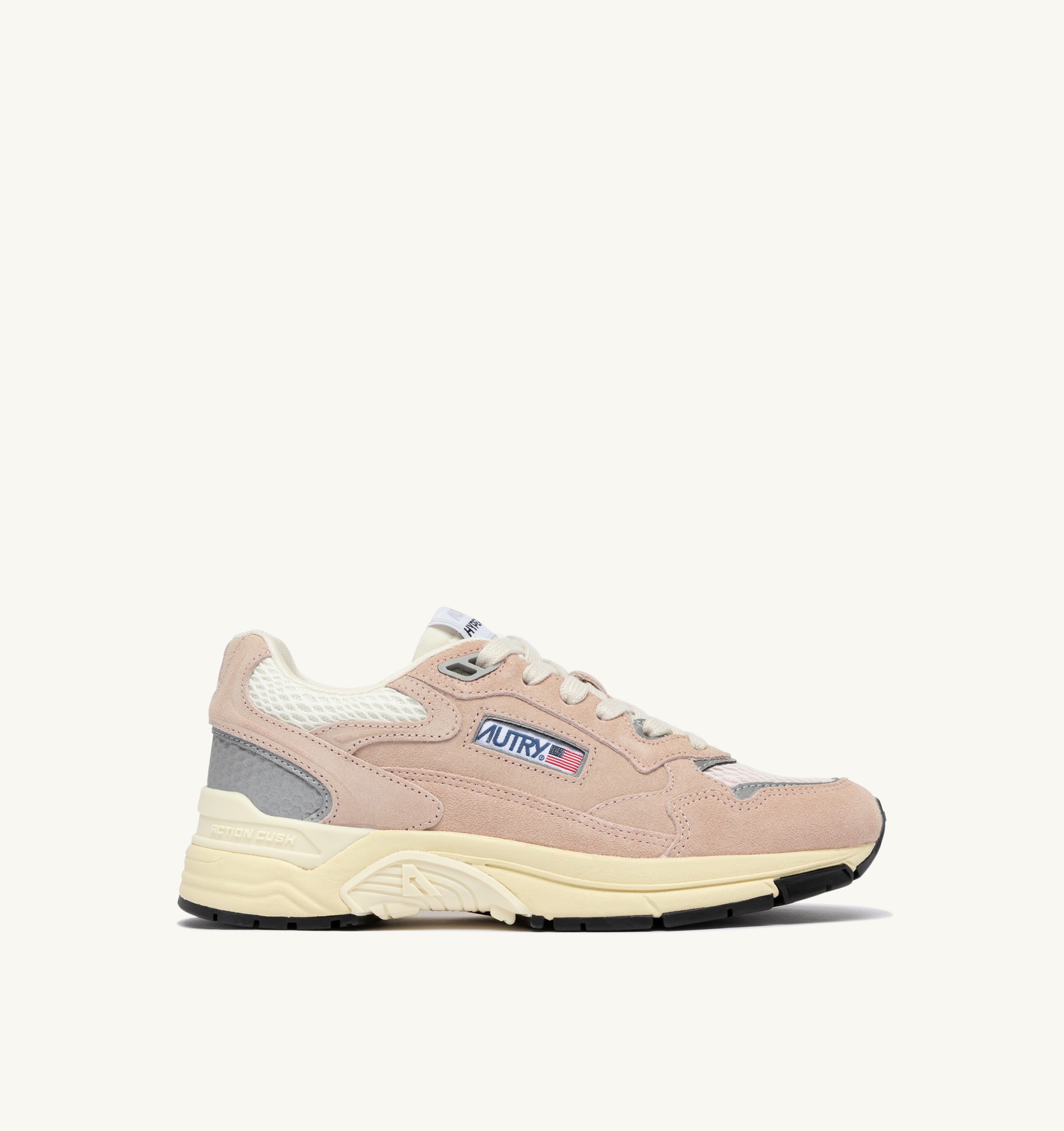 SNEAKERS HYPERWAY IN MESH E SUEDE SILK E MARSHMALLOW