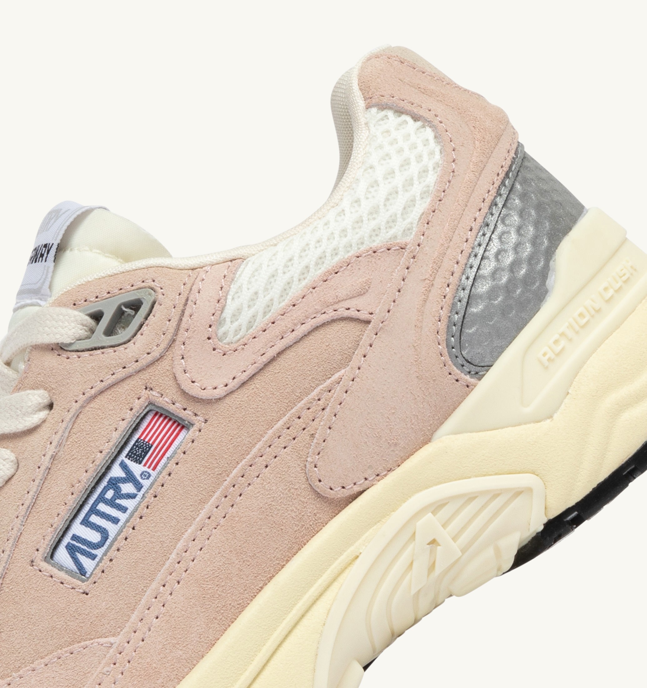 SNEAKERS HYPERWAY IN MESH E SUEDE SILK E MARSHMALLOW
