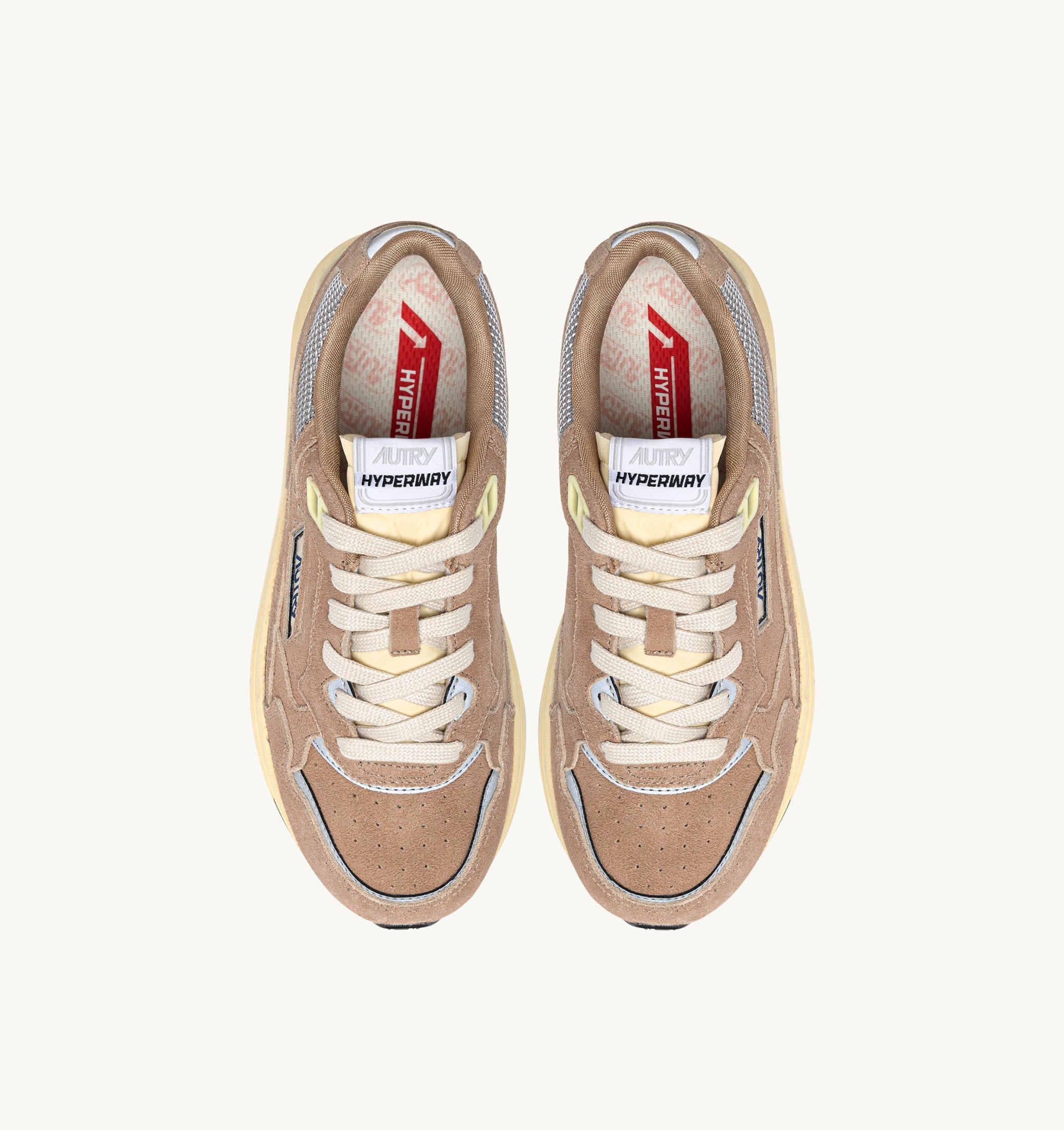 SNEAKERS HYPERWAY IN MESH E SUEDE SOUTHERN MOONLIGHT E ARGENTO