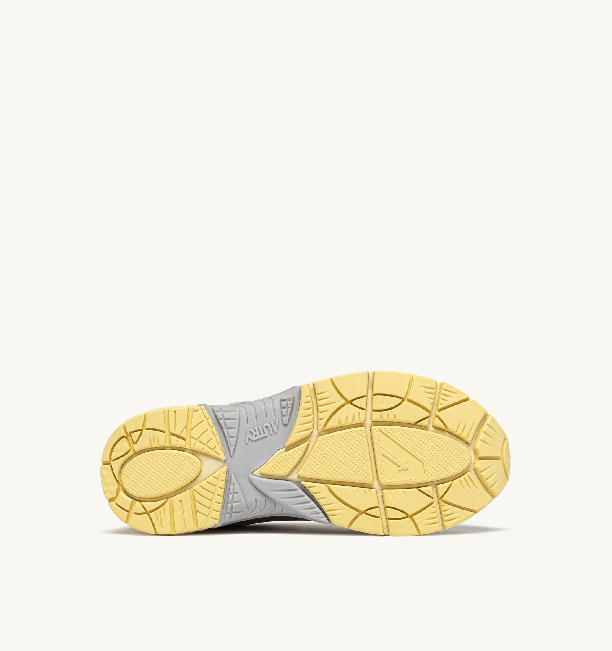 SNEAKERS HYPERWAY IN PELLE SINTETICA E MESH ARGENTO ASPARAGUS E LEMON MERINGUE