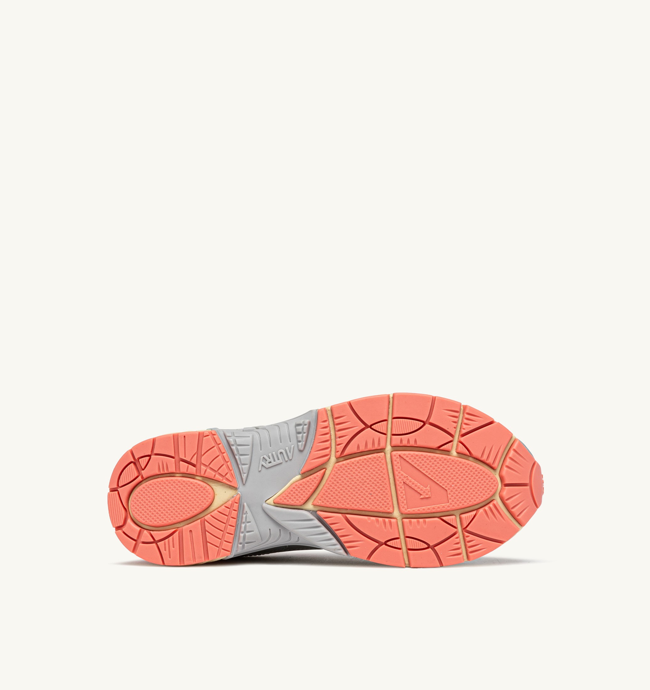 SNEAKERS HYPERWAY IN PELLE SINTETICA E MESH ARGENTO ASPARAGUS E PEACH PINK