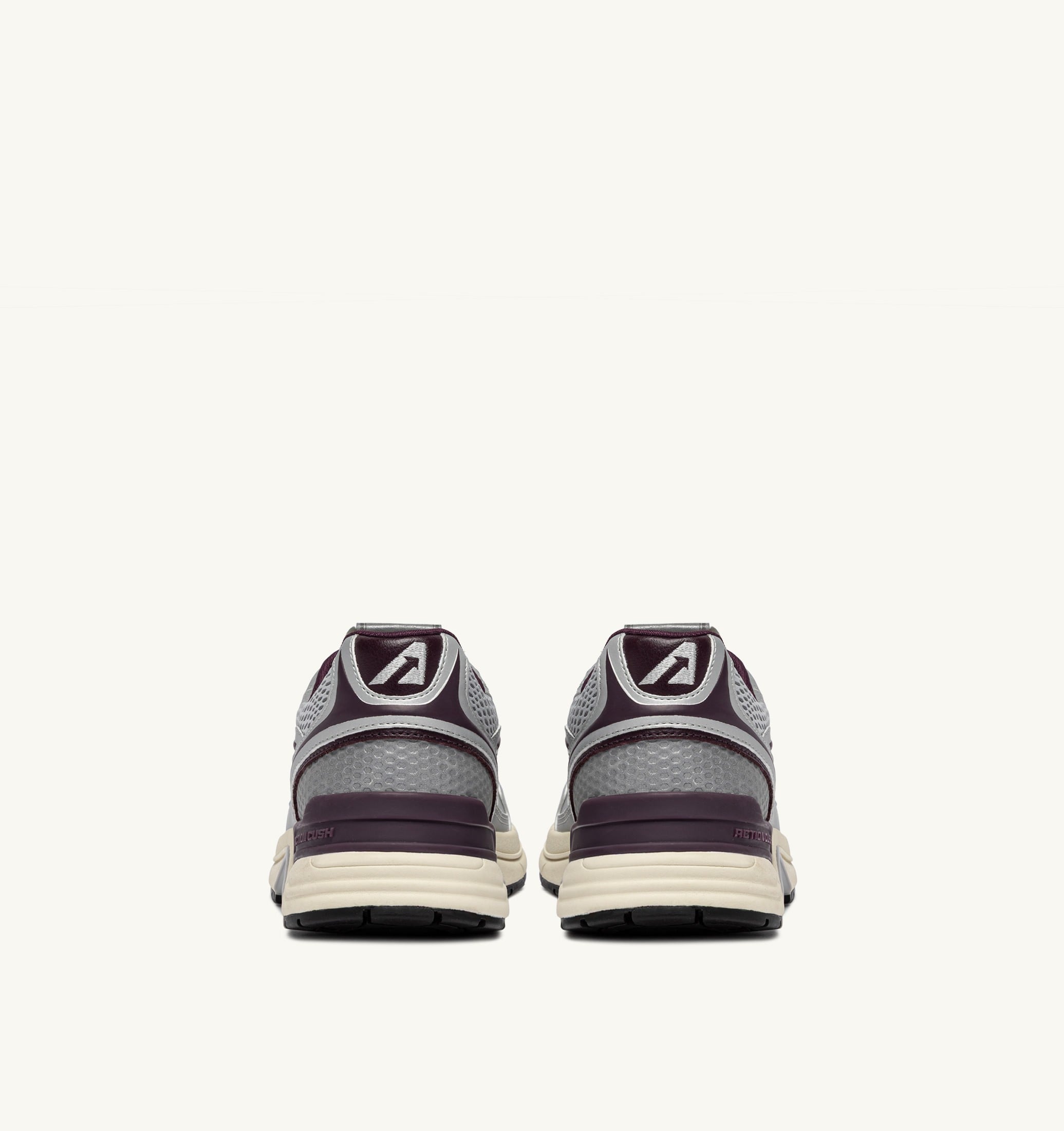 SNEAKERS HYPERWAY IN PELLE SINTETICA E MESH ARGENTO HARBOR MIST E FIG