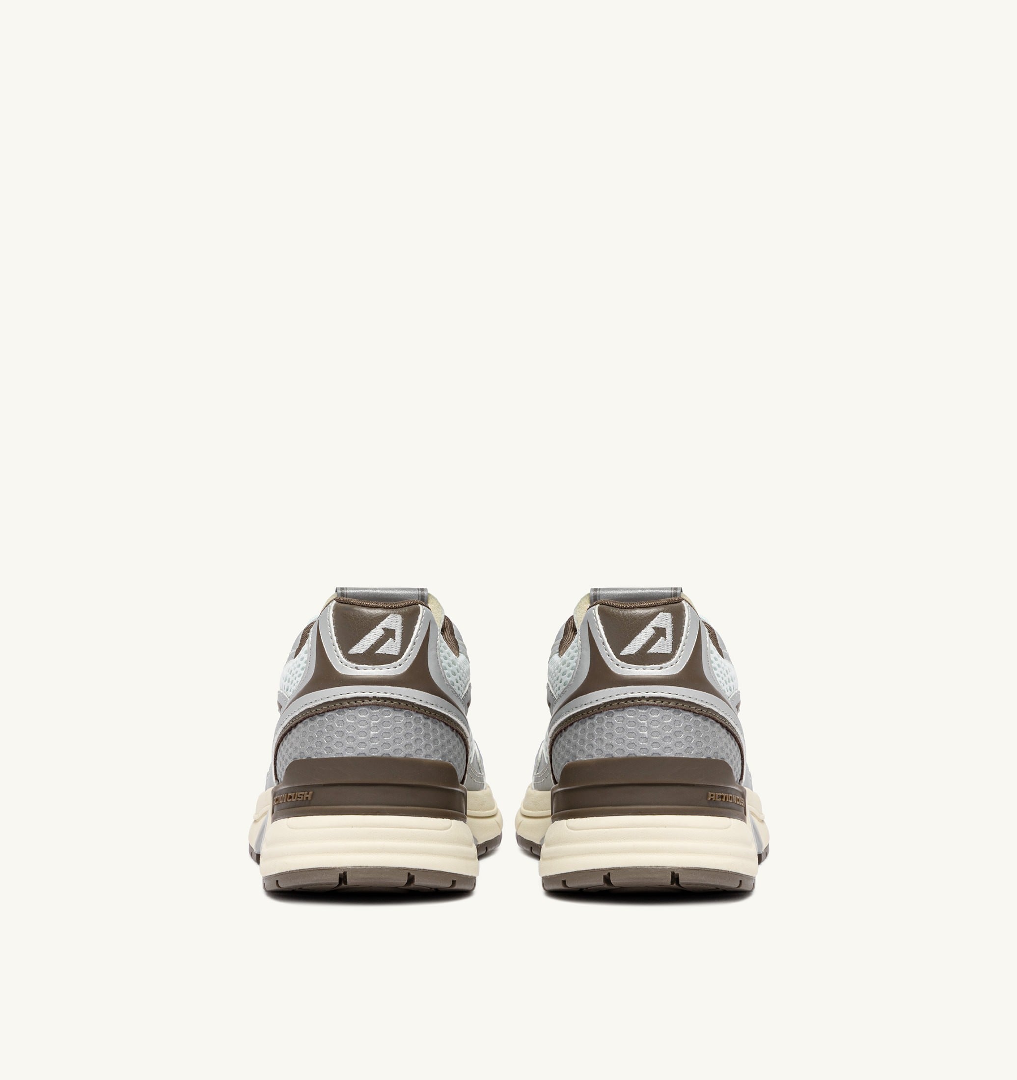 SNEAKERS HYPERWAY IN PELLE SINTETICA E MESH ARGENTO SPA BLUE E CHOCOLATE CHIP
