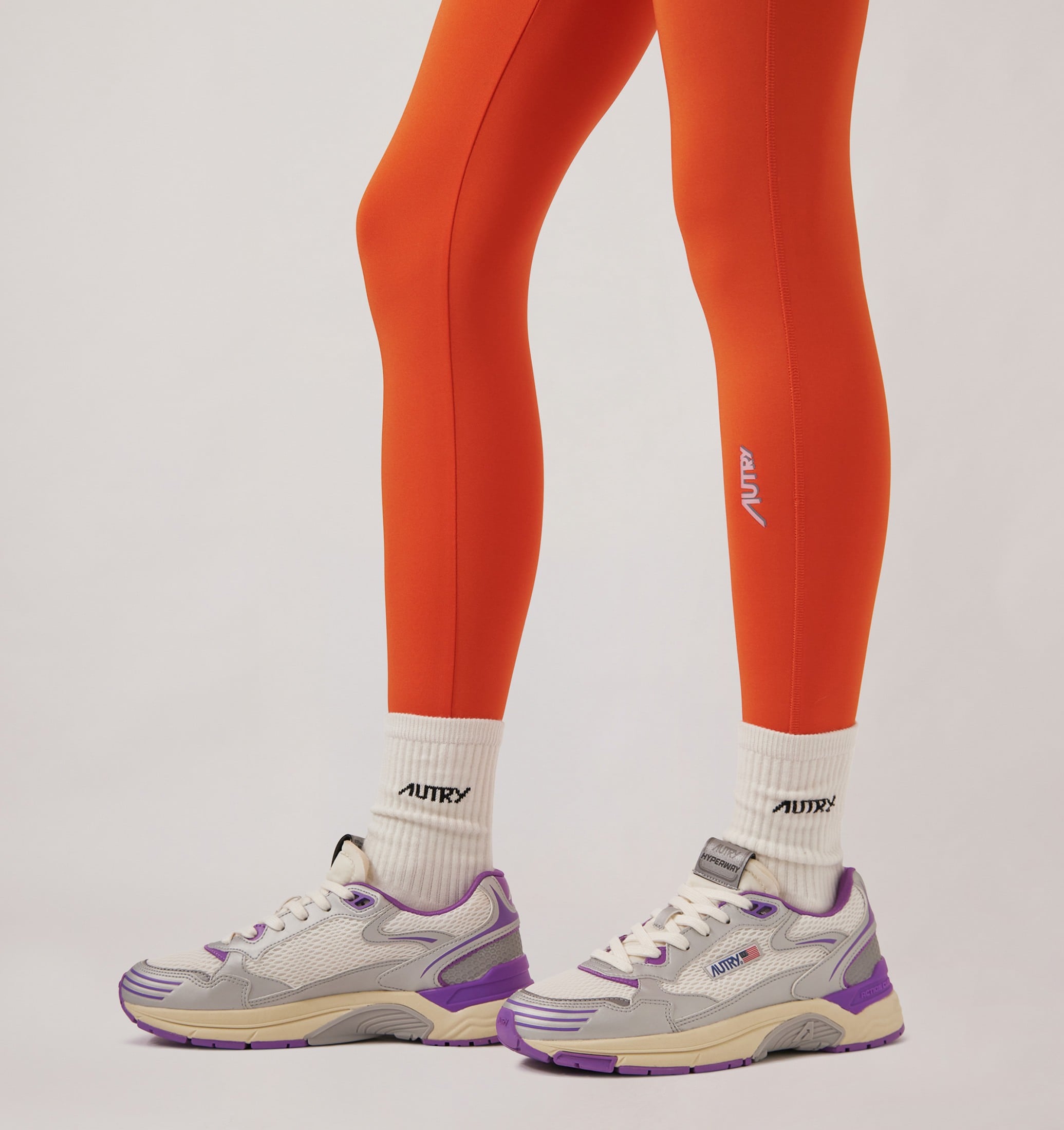 SNEAKERS HYPERWAY IN PELLE SINTETICA E MESH BIANCO ARGENTO E DEWBERRY