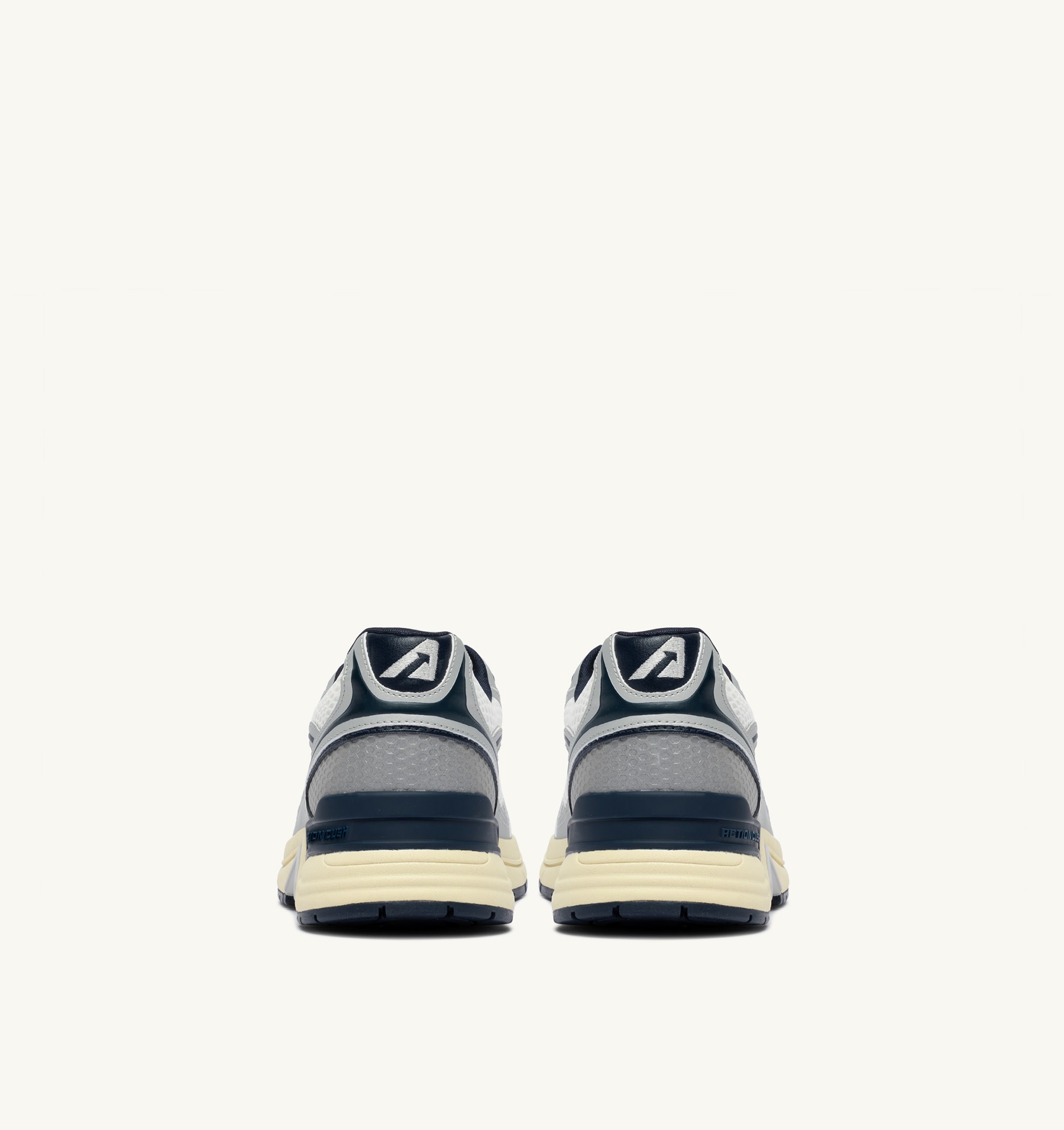 SNEAKERS HYPERWAY IN PELLE SINTETICA E MESH BIANCO ARGENTO E SPACE