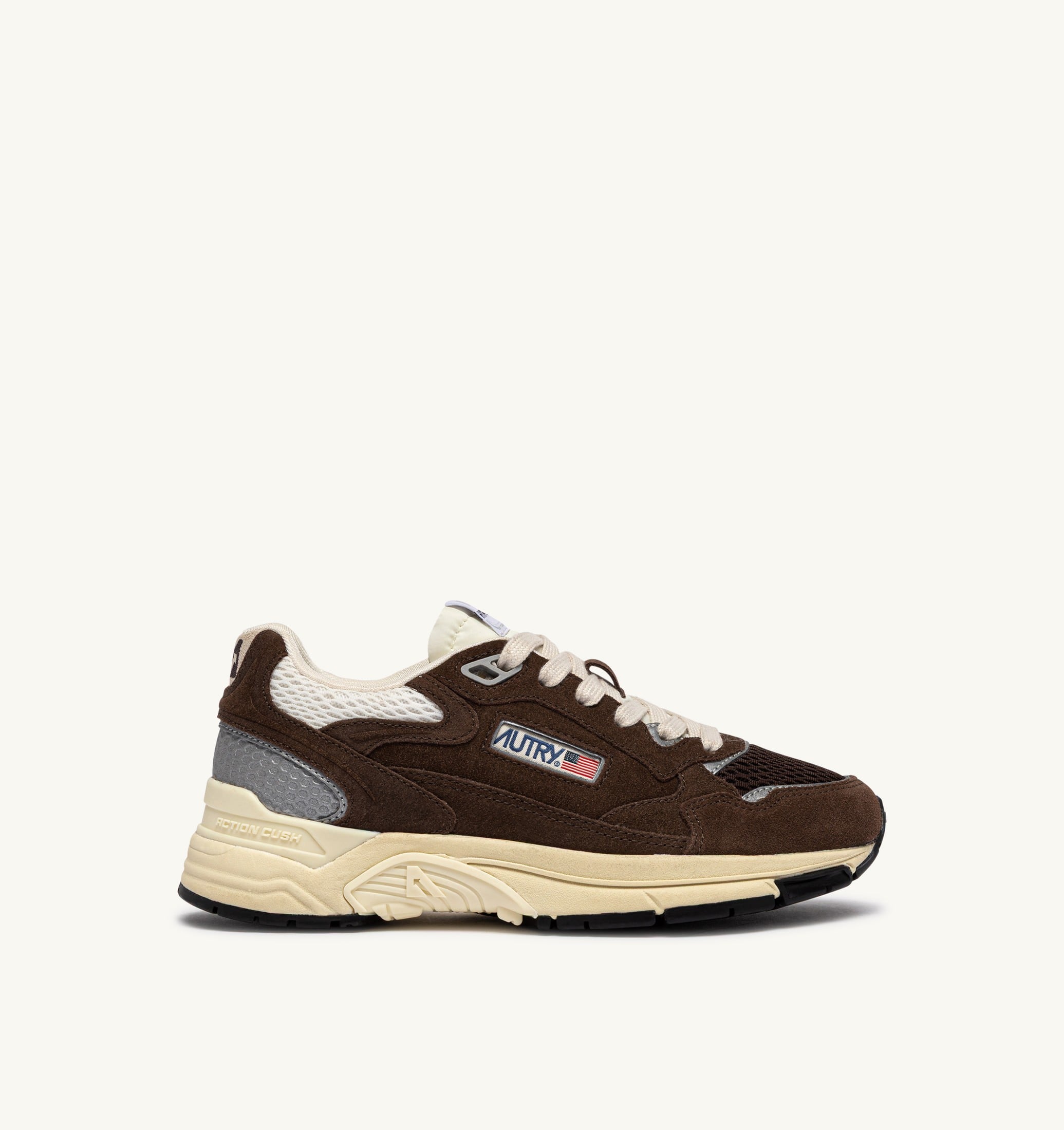 SNEAKERS HYPERWAY IN SUEDE E MESH MARSHMALLOW E COTTO