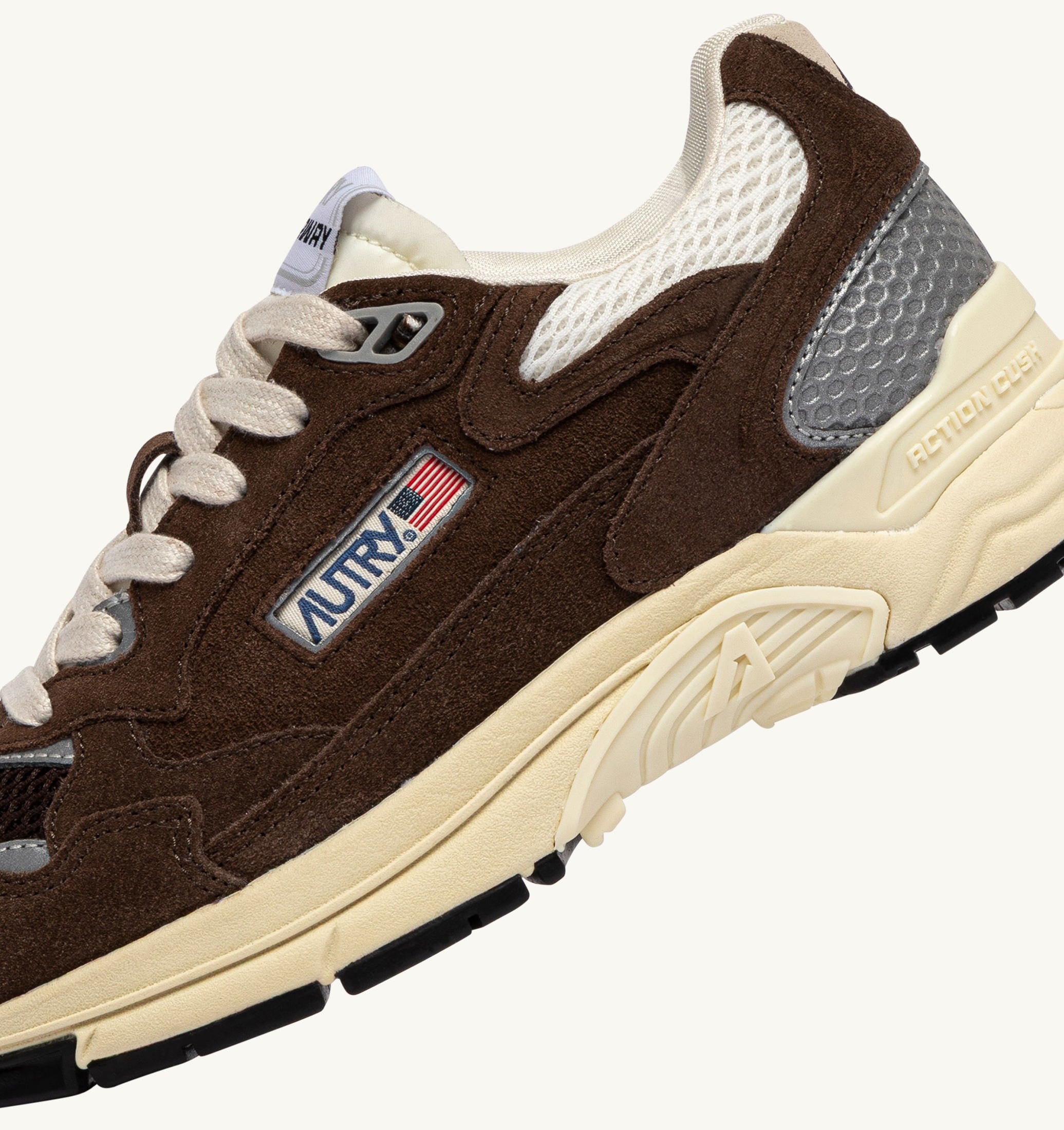 SNEAKERS HYPERWAY IN SUEDE E MESH MARSHMALLOW E COTTO