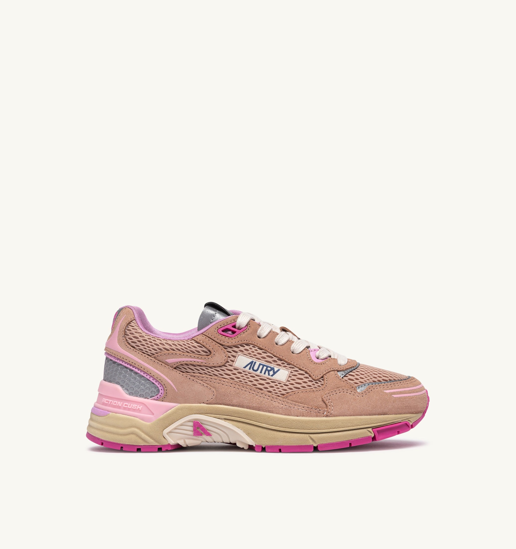 SNEAKERS HYPERWAY IN SUEDE E MESH PHARD PINK E DOLPHIN