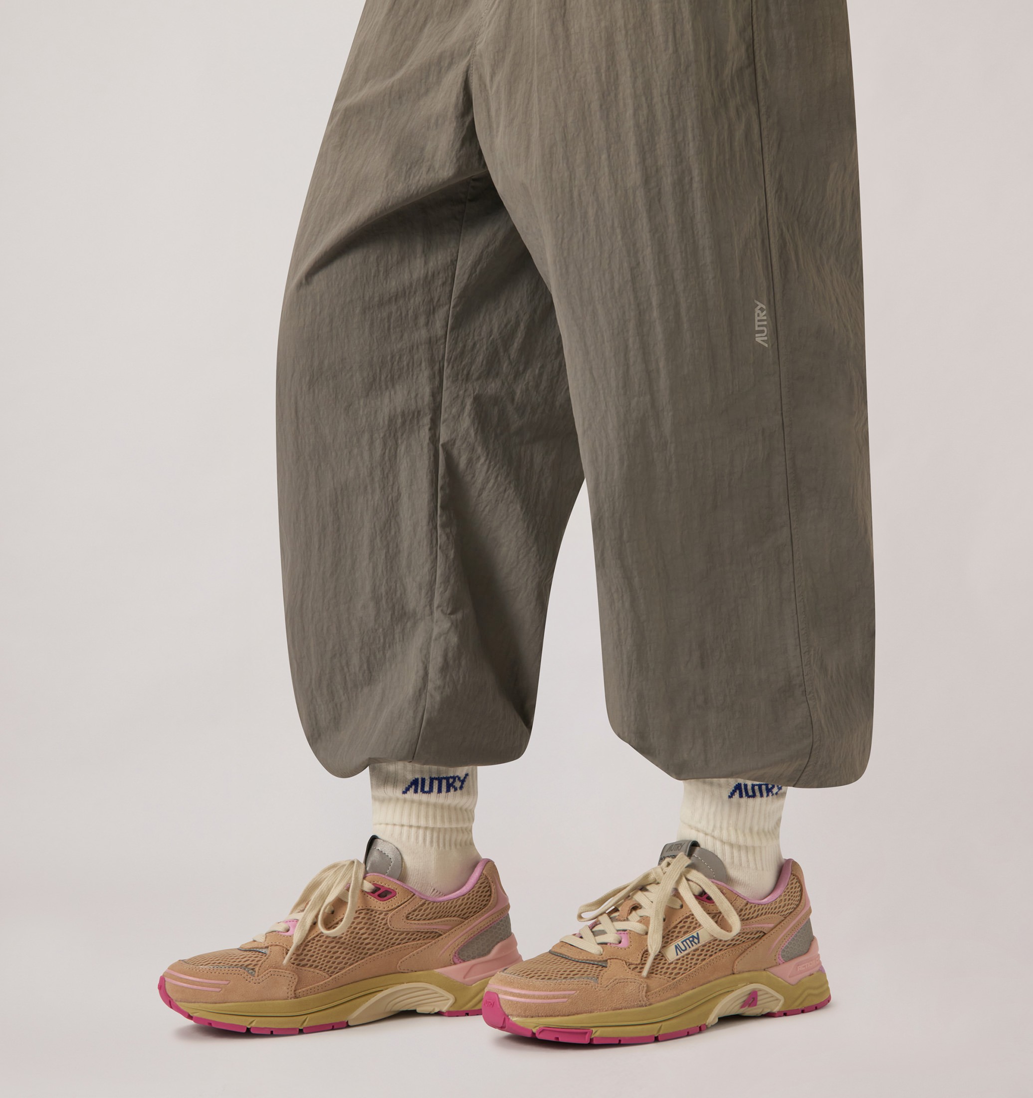 SNEAKERS HYPERWAY IN SUEDE E MESH PHARD PINK E DOLPHIN