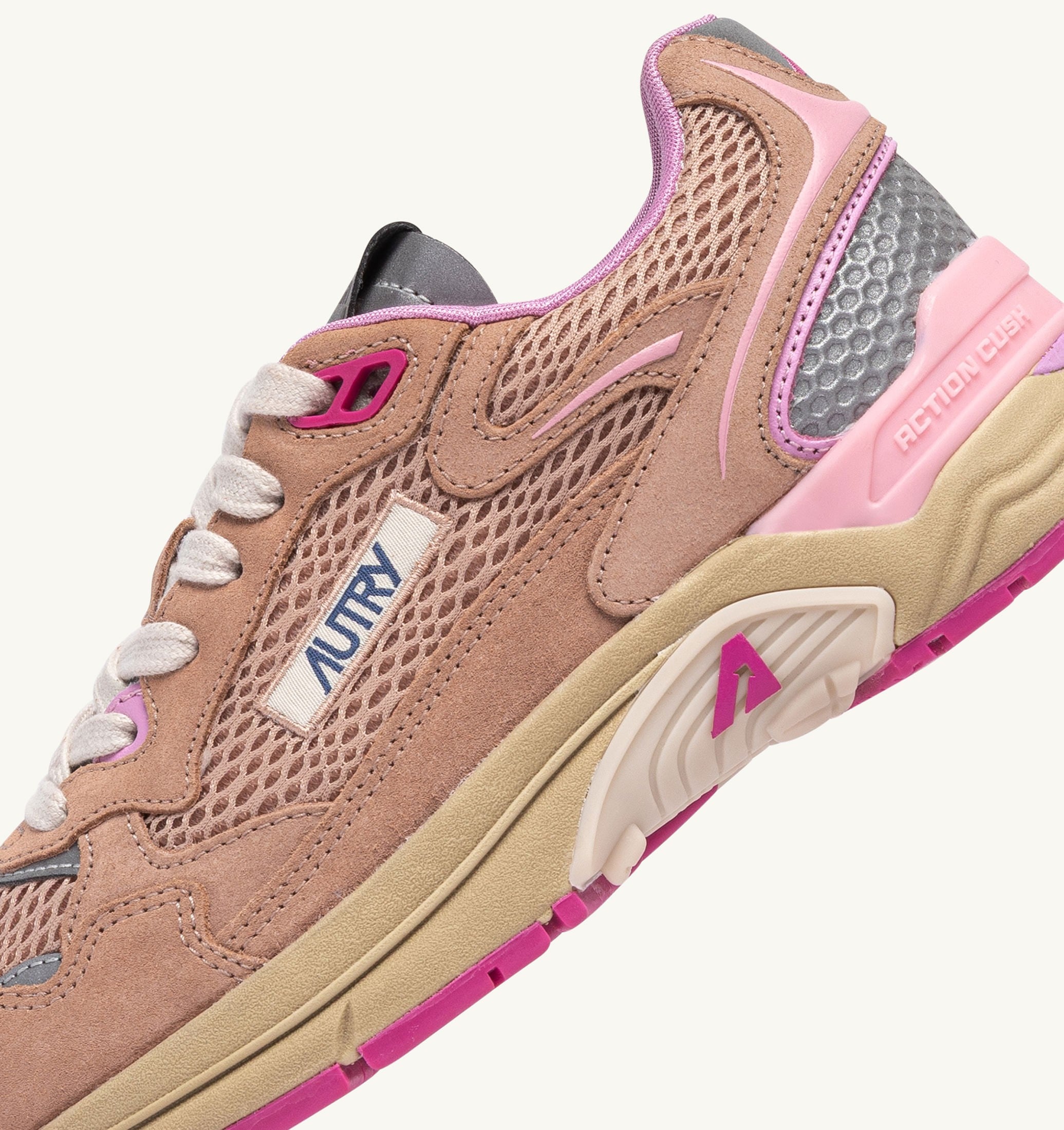 SNEAKERS HYPERWAY IN SUEDE E MESH PHARD PINK E DOLPHIN