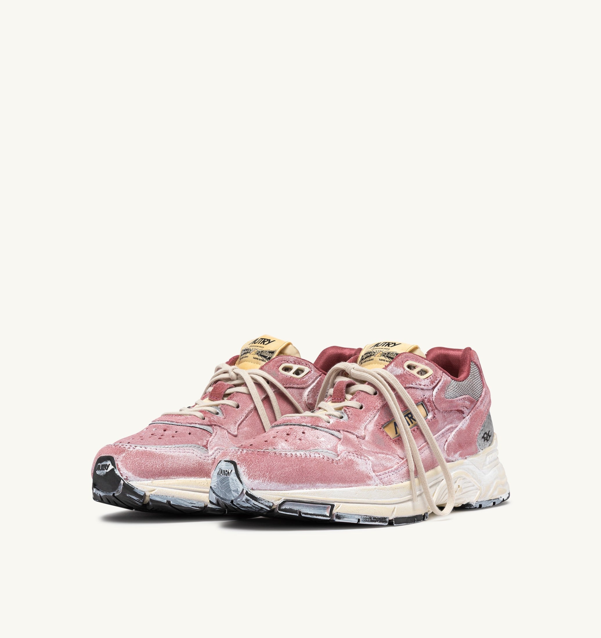 SNEAKERS HYPERWAY SUPER VINTAGE IN SUEDE BABOL E ARGENTO