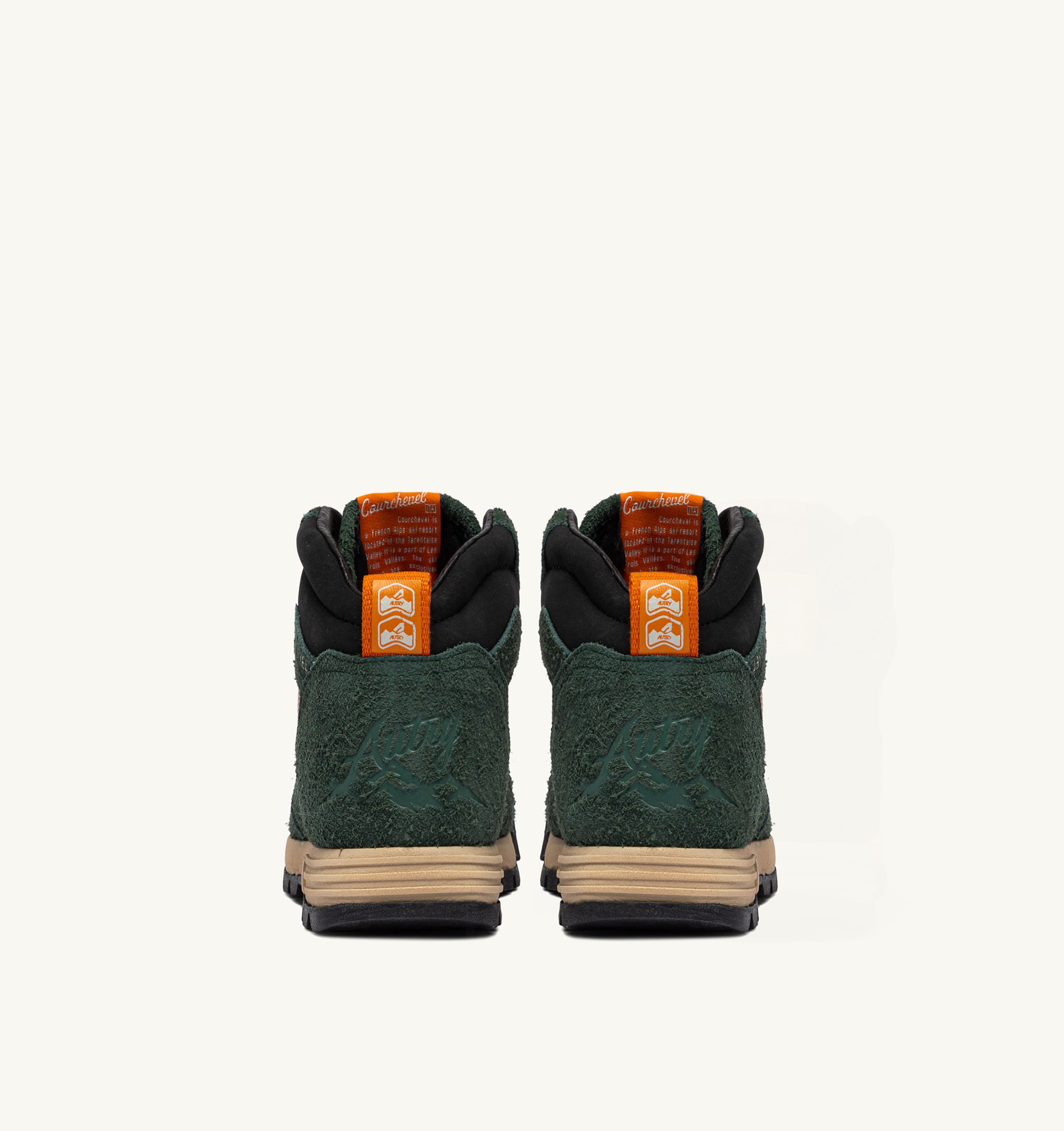 MALGA COURCHEVEL IN SUEDE PINE E ORANGE OCHRE