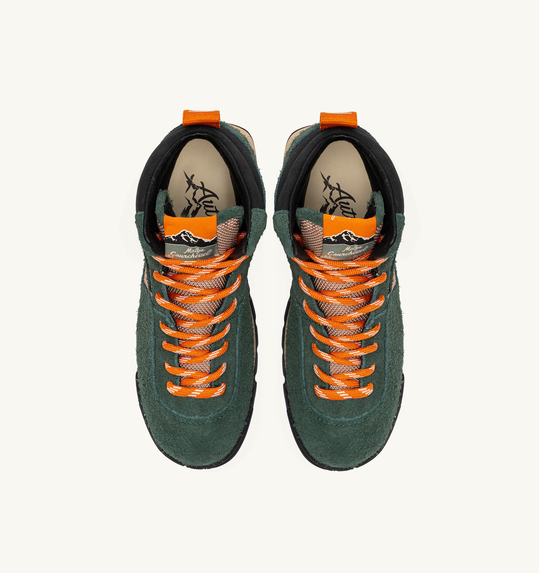 MALGA COURCHEVEL IN SUEDE PINE E ORANGE OCHRE