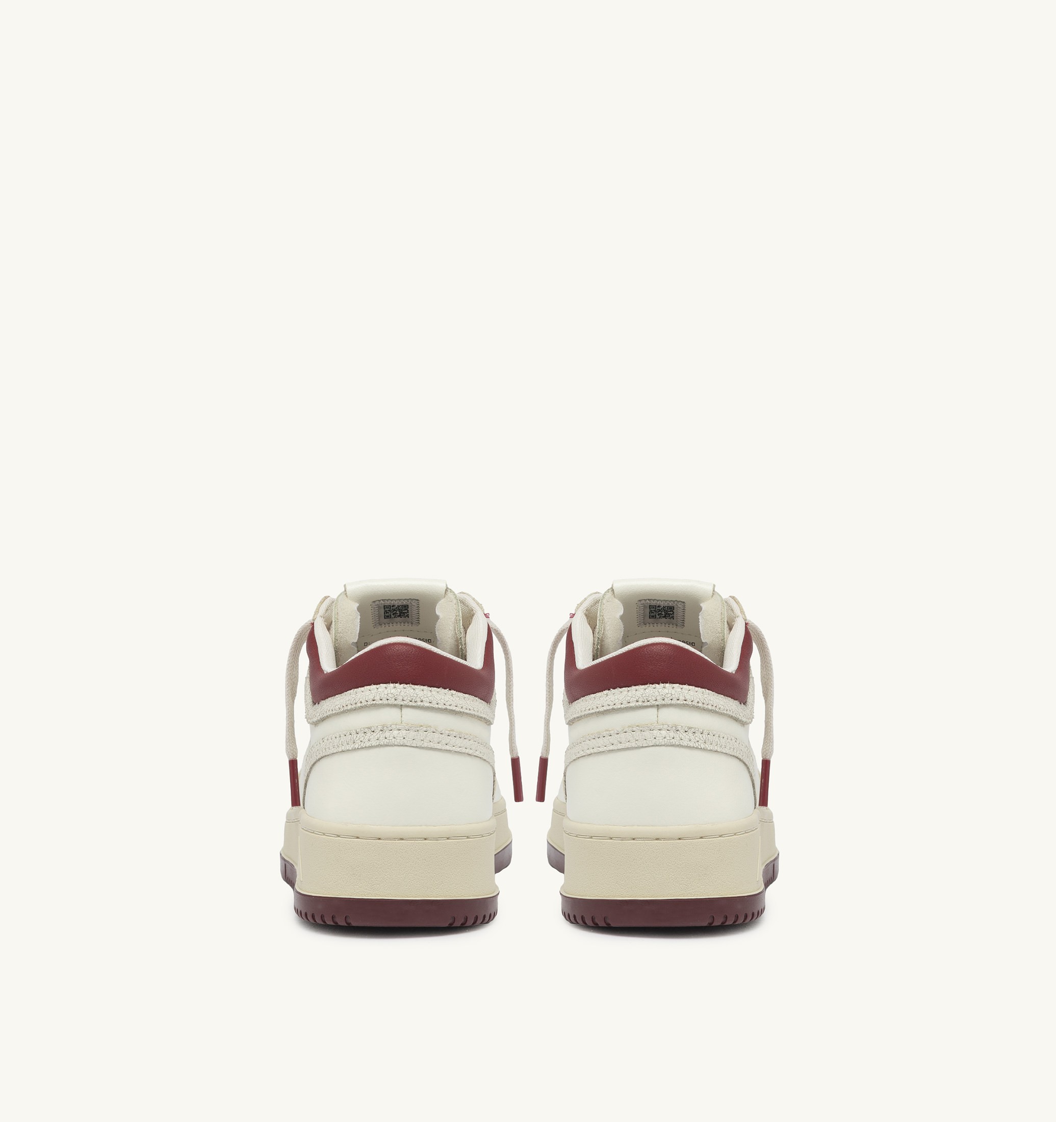 SNEAKERS MED-WAY IN PELLE COLORE MARSHMALLOW E SYRAH