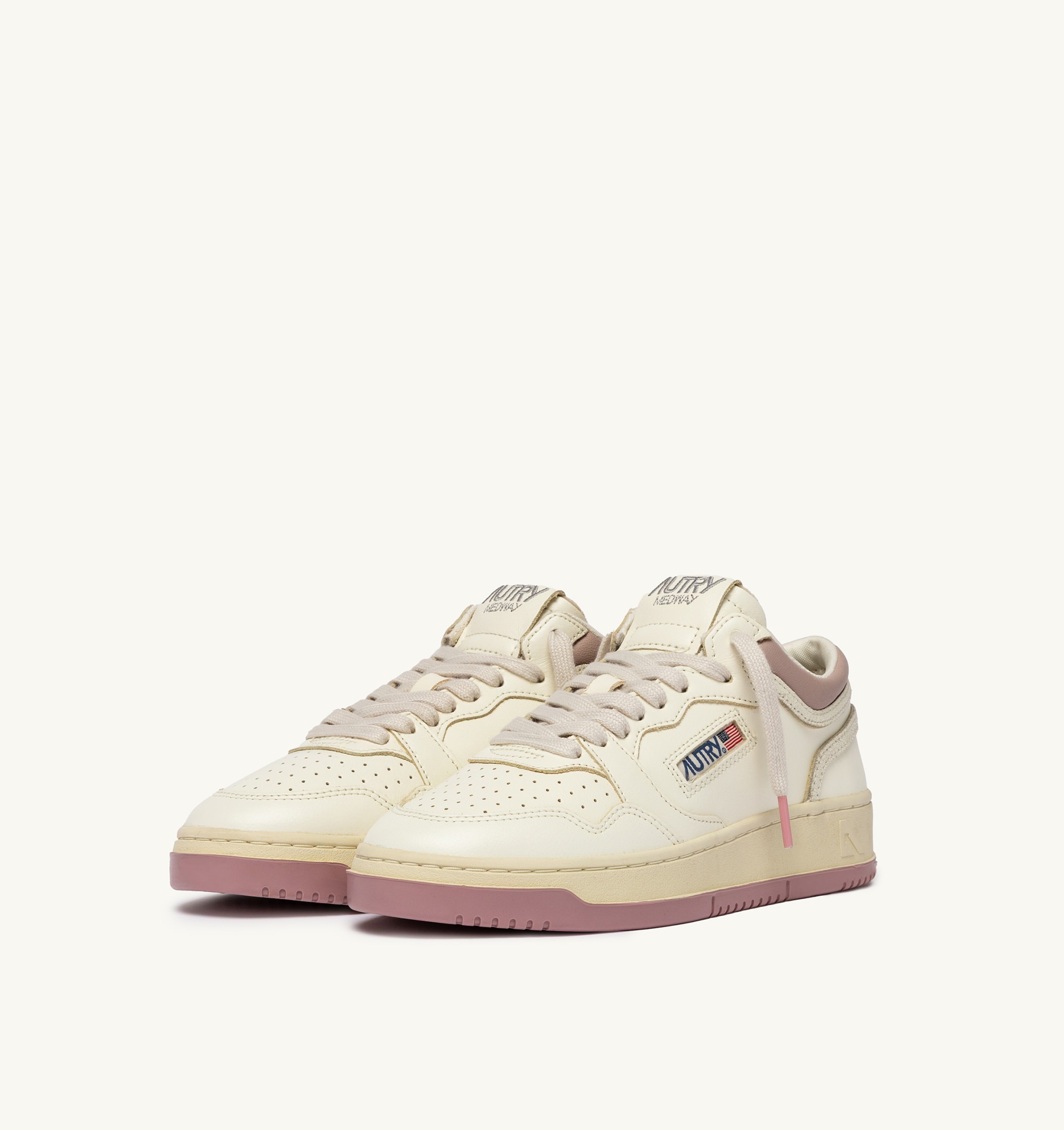 SNEAKERS MED-WAY IN PELLE COLORE MARSHMALLOW E ZEPHYR