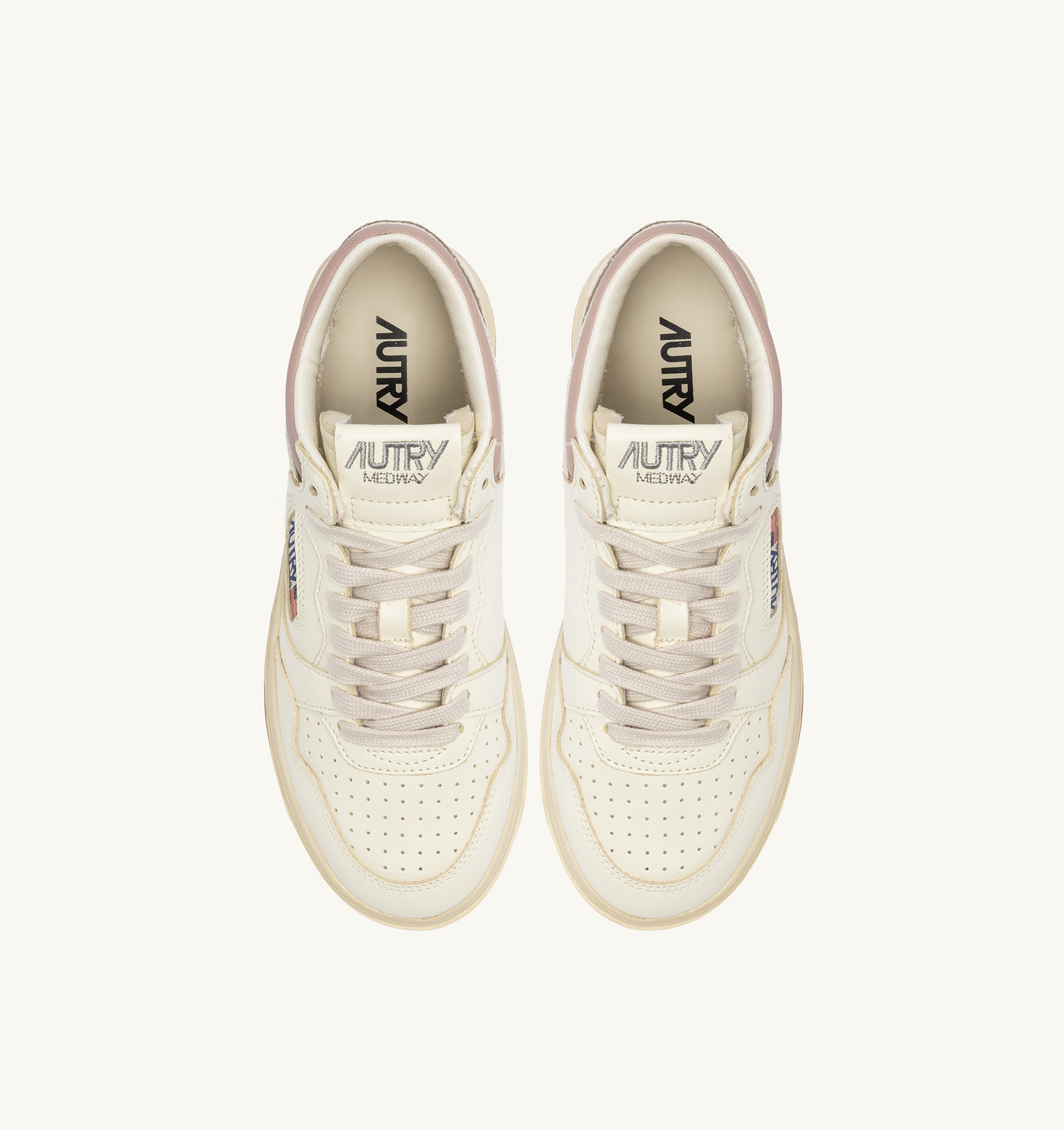 SNEAKERS MED-WAY IN PELLE COLORE MARSHMALLOW E ZEPHYR