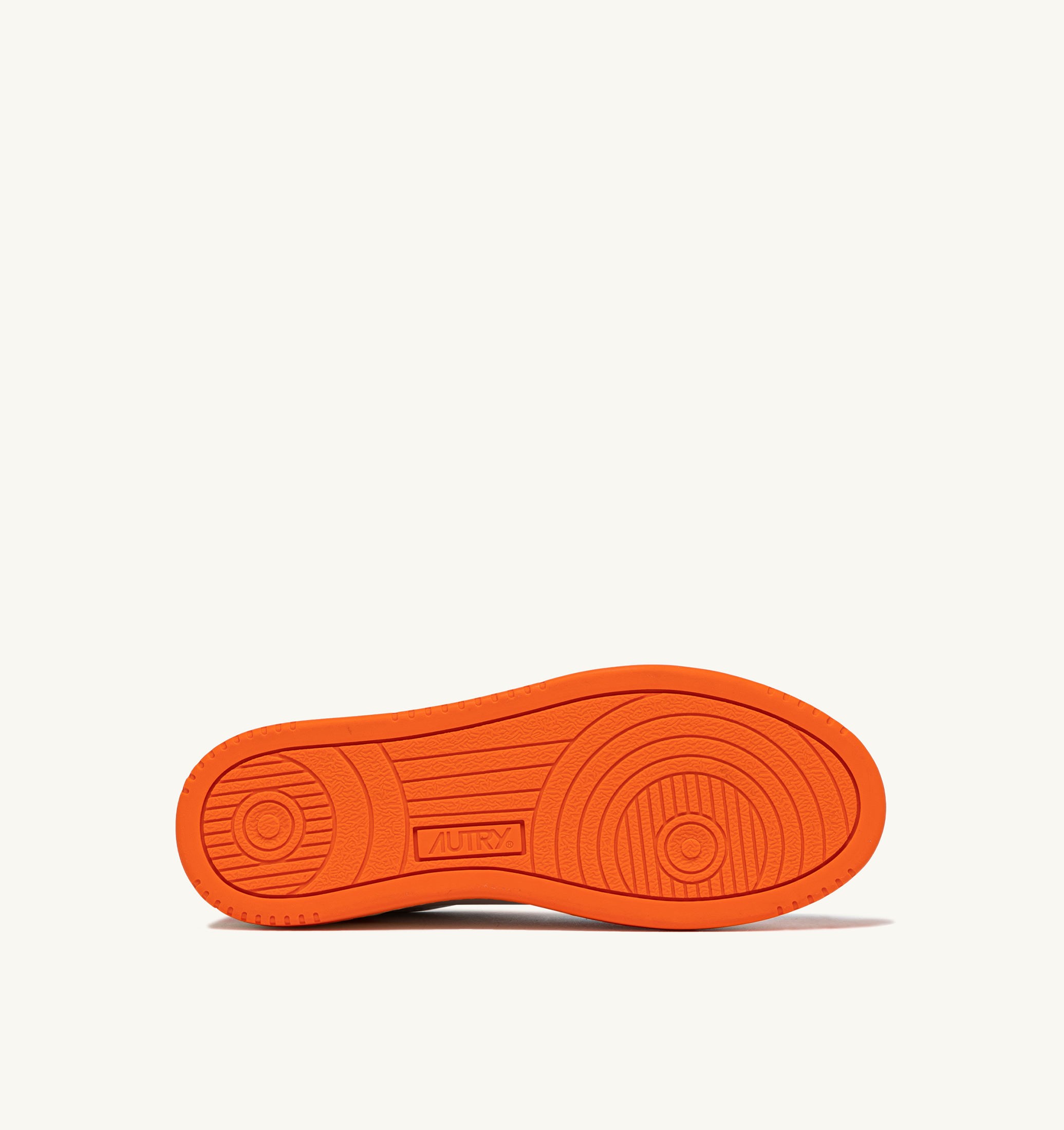 SNEAKERS MEDALIST LOW BICOLOR IN PELLE BIANCA E PARSIMMON ORANGE