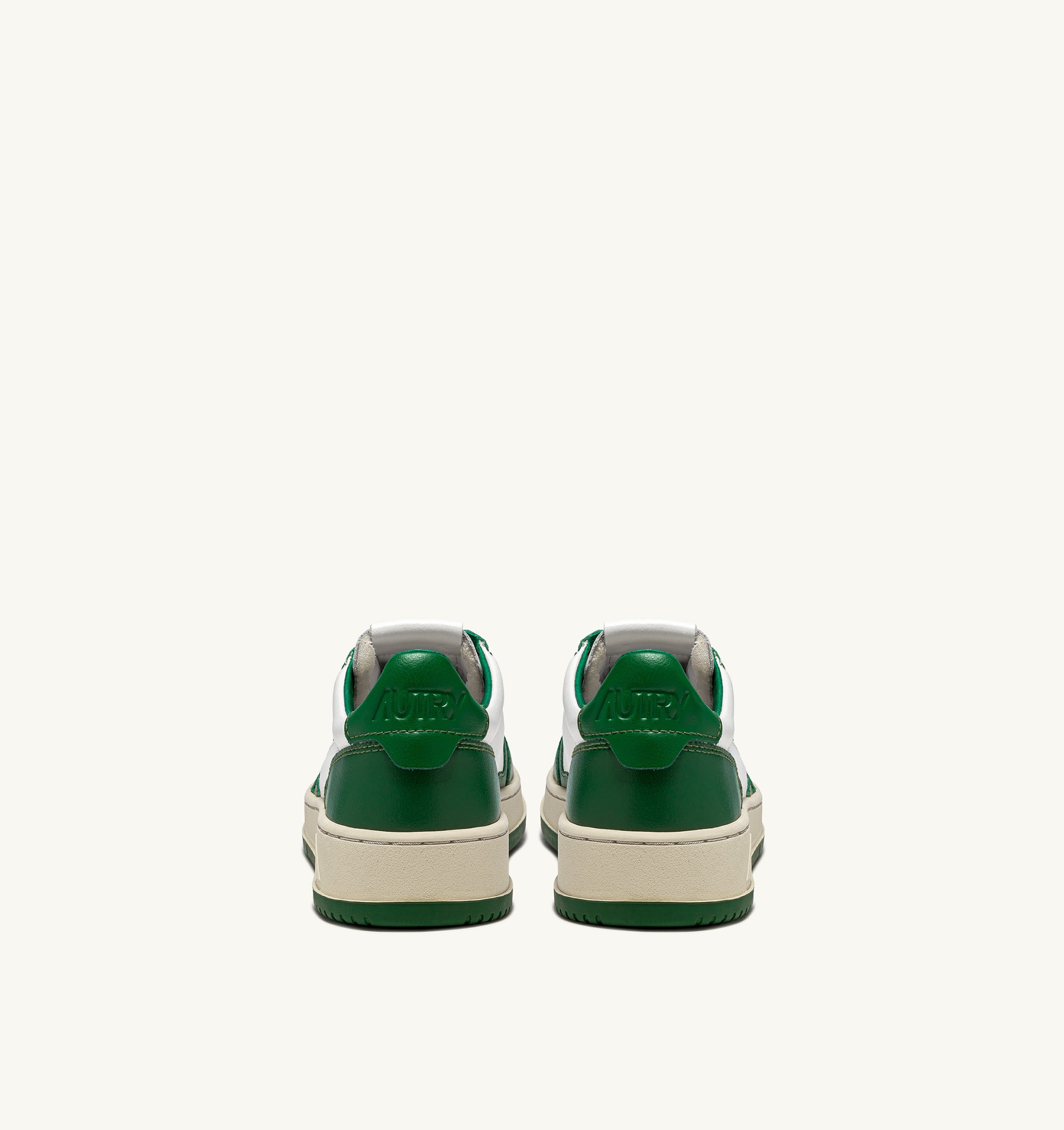 SNEAKERS MEDALIST LOW BICOLOR IN PELLE BIANCA E VERDE