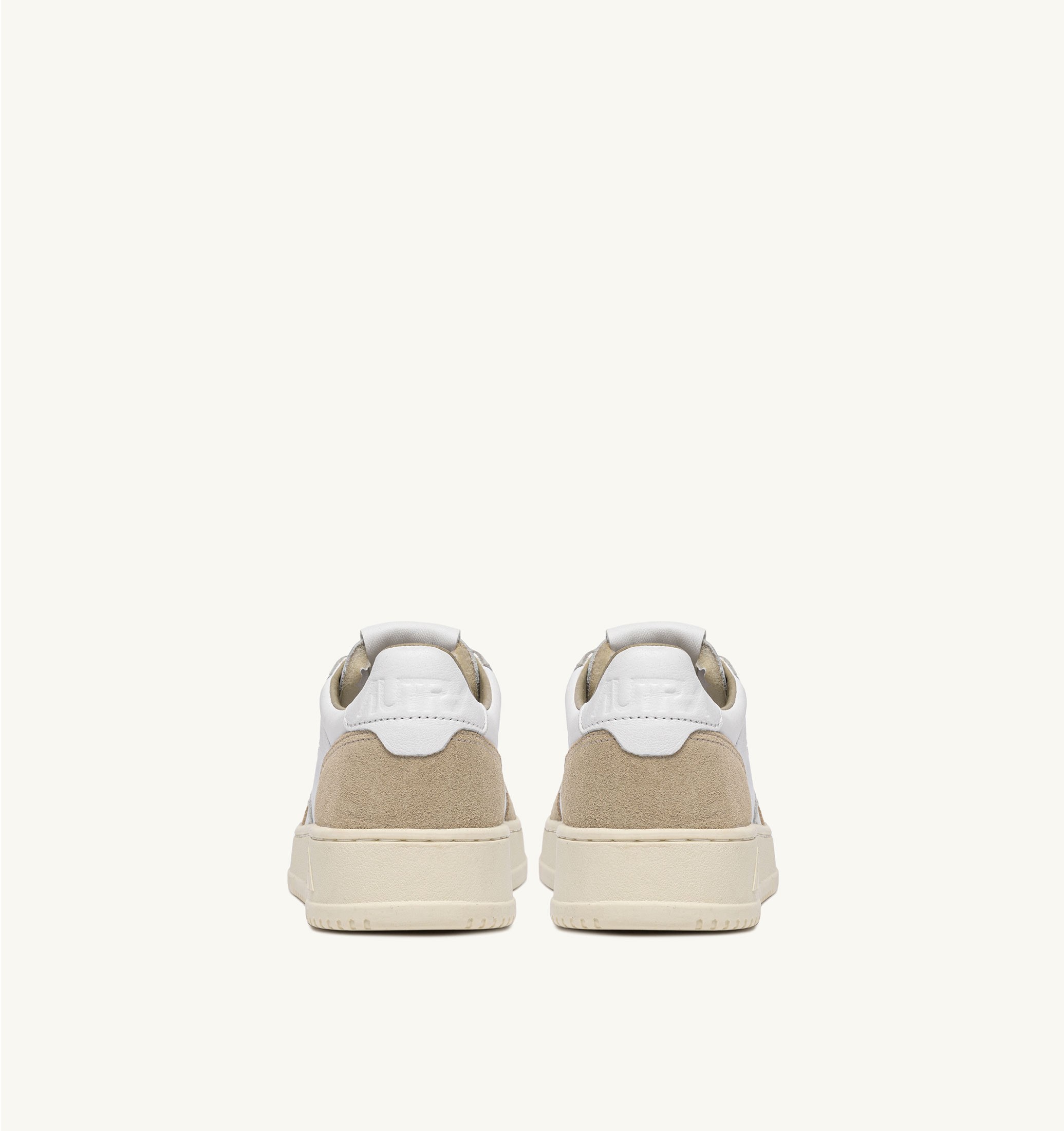 SNEAKERS MEDALIST LOW IN NAPPA BIANCA E SUEDE SPONGE