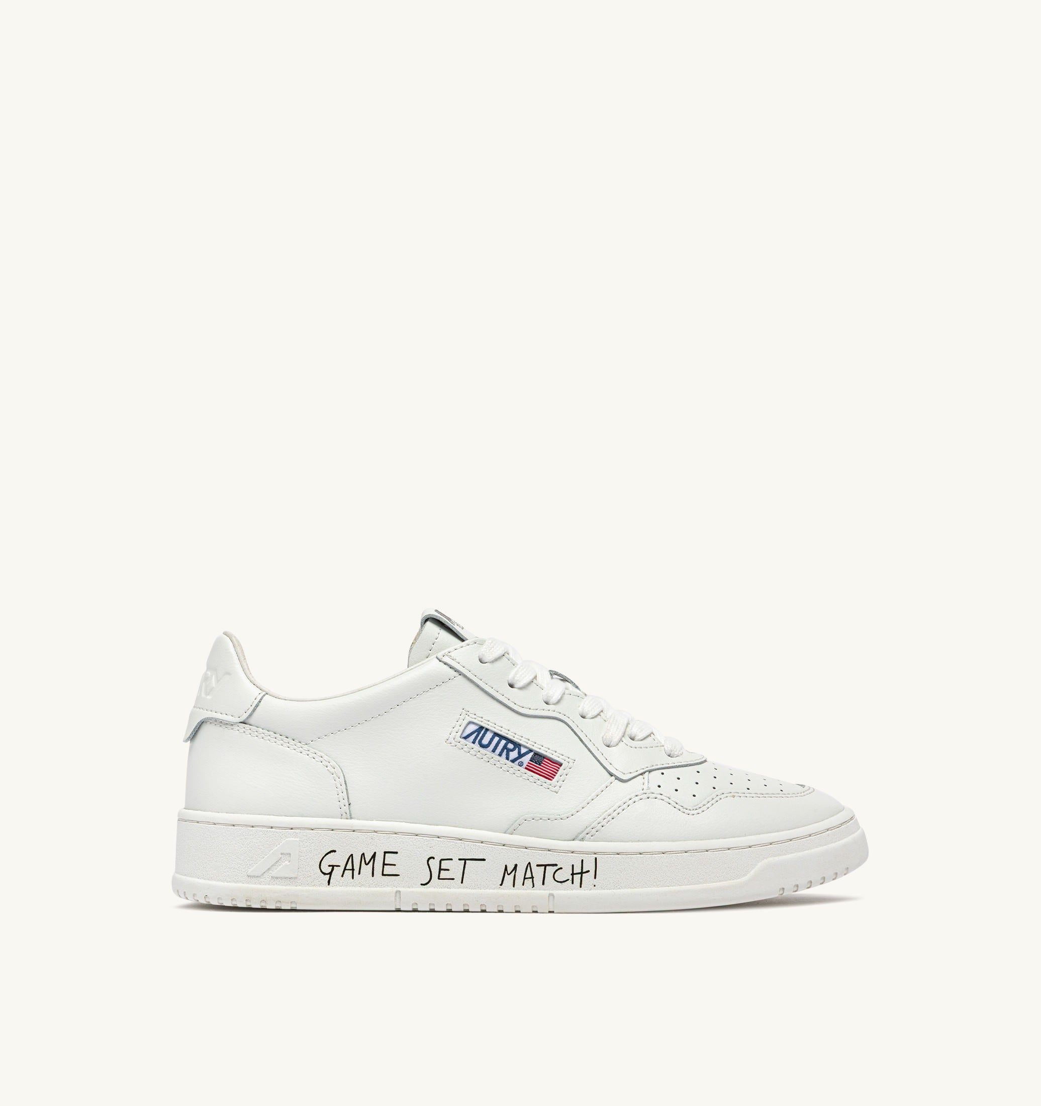 SNEAKERS MEDALIST LOW IN PELLE BIANCA