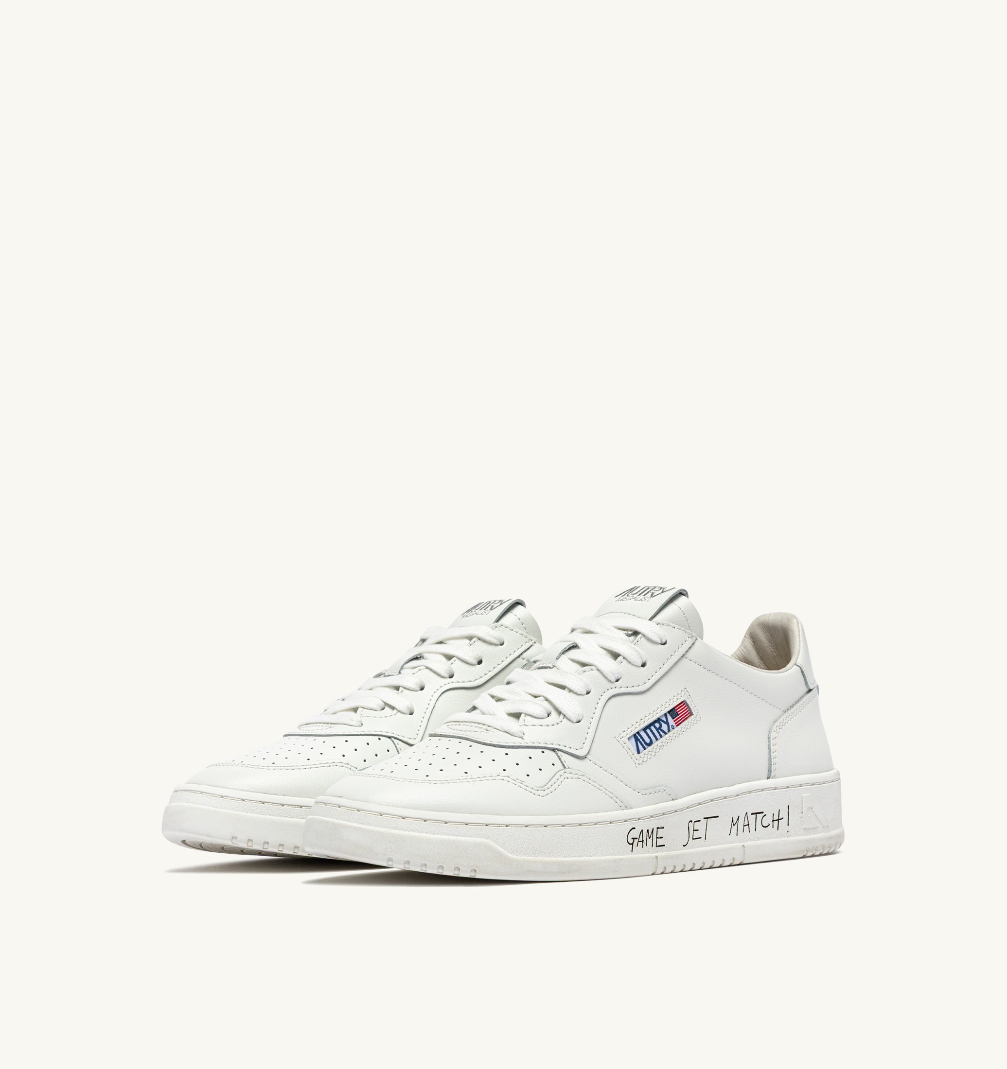 SNEAKERS MEDALIST LOW IN PELLE BIANCA