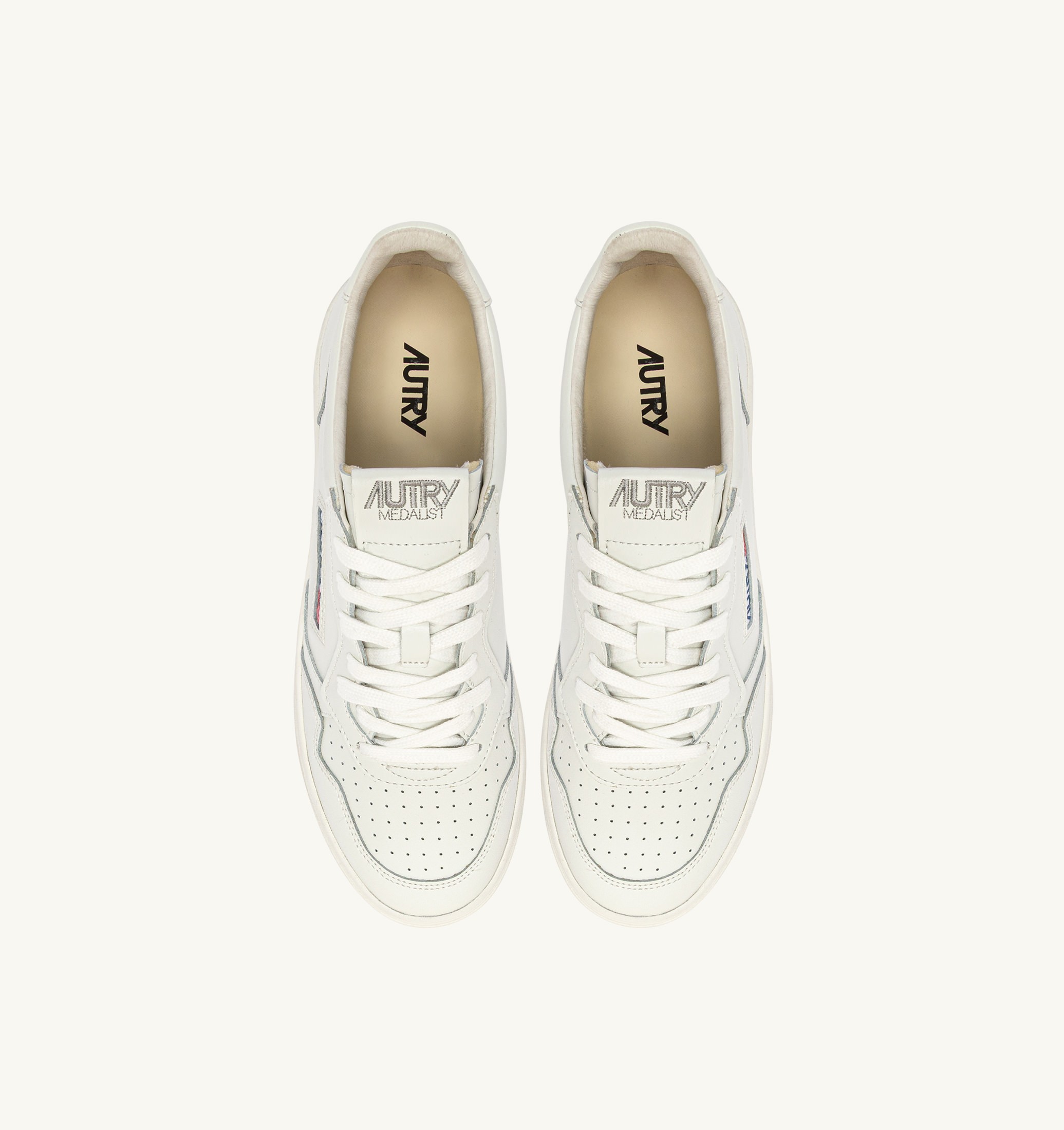 SNEAKERS MEDALIST LOW IN PELLE BIANCA