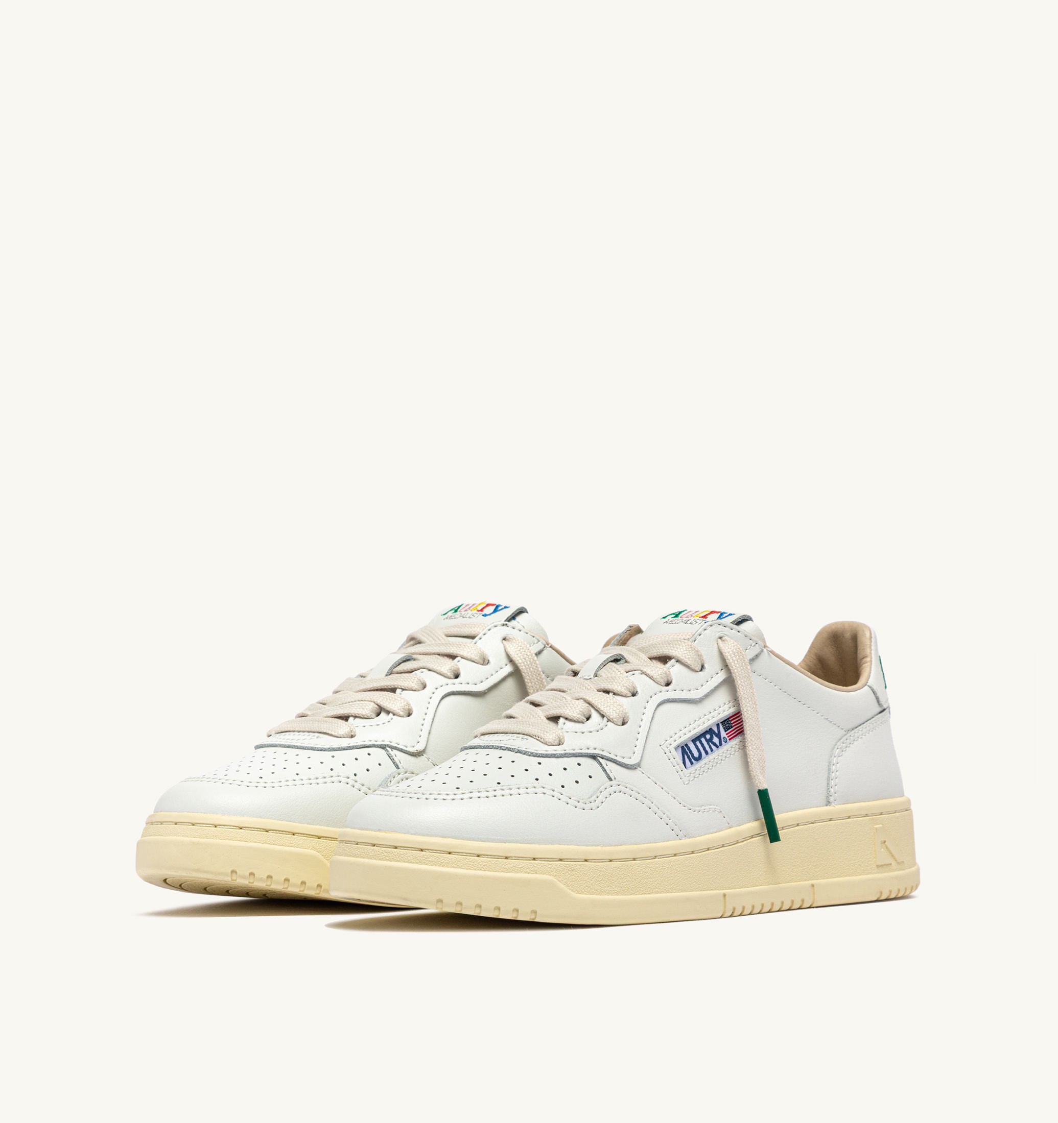 SNEAKERS MEDALIST LOW IN PELLE BIANCA