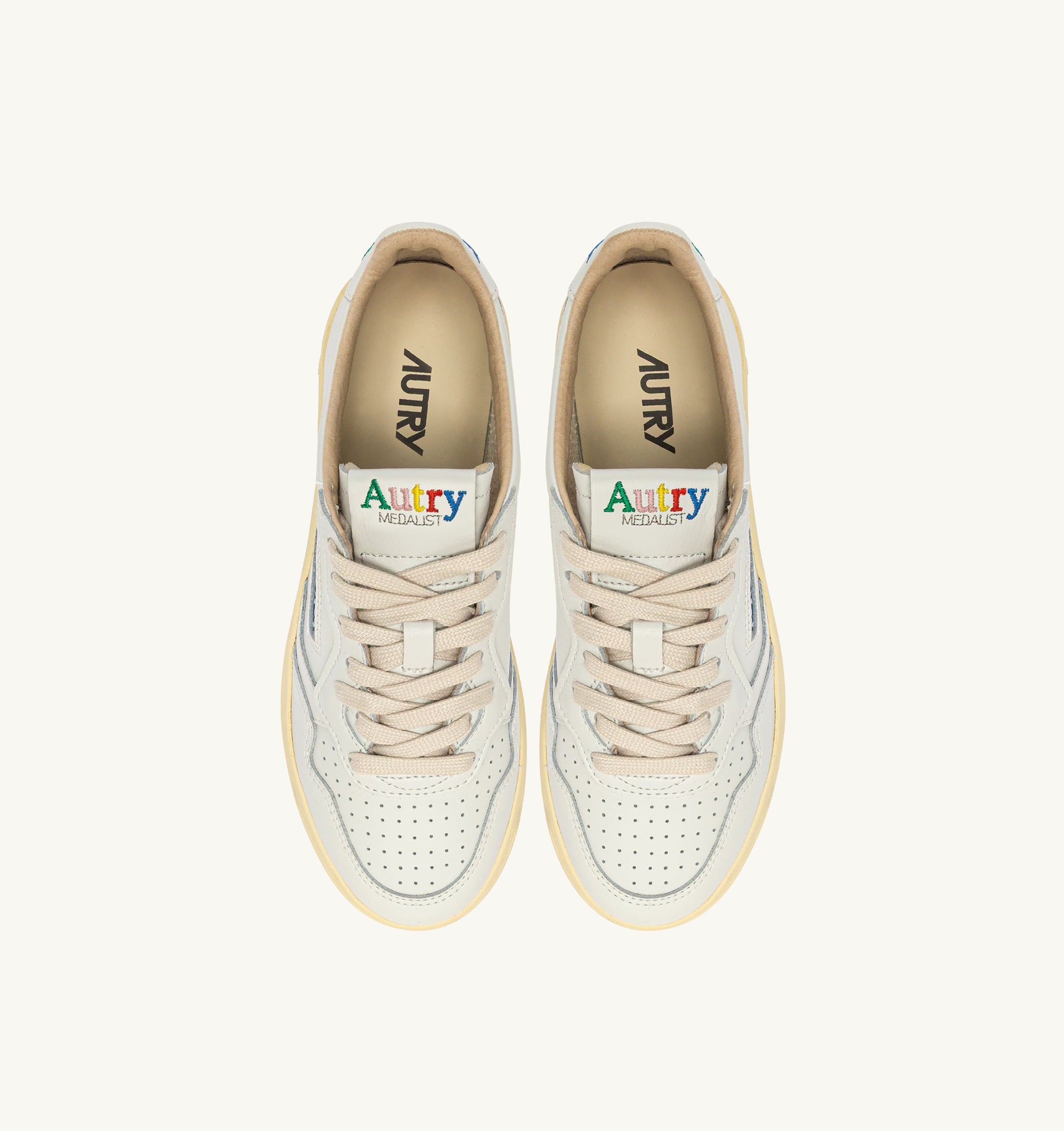 SNEAKERS MEDALIST LOW IN PELLE BIANCA