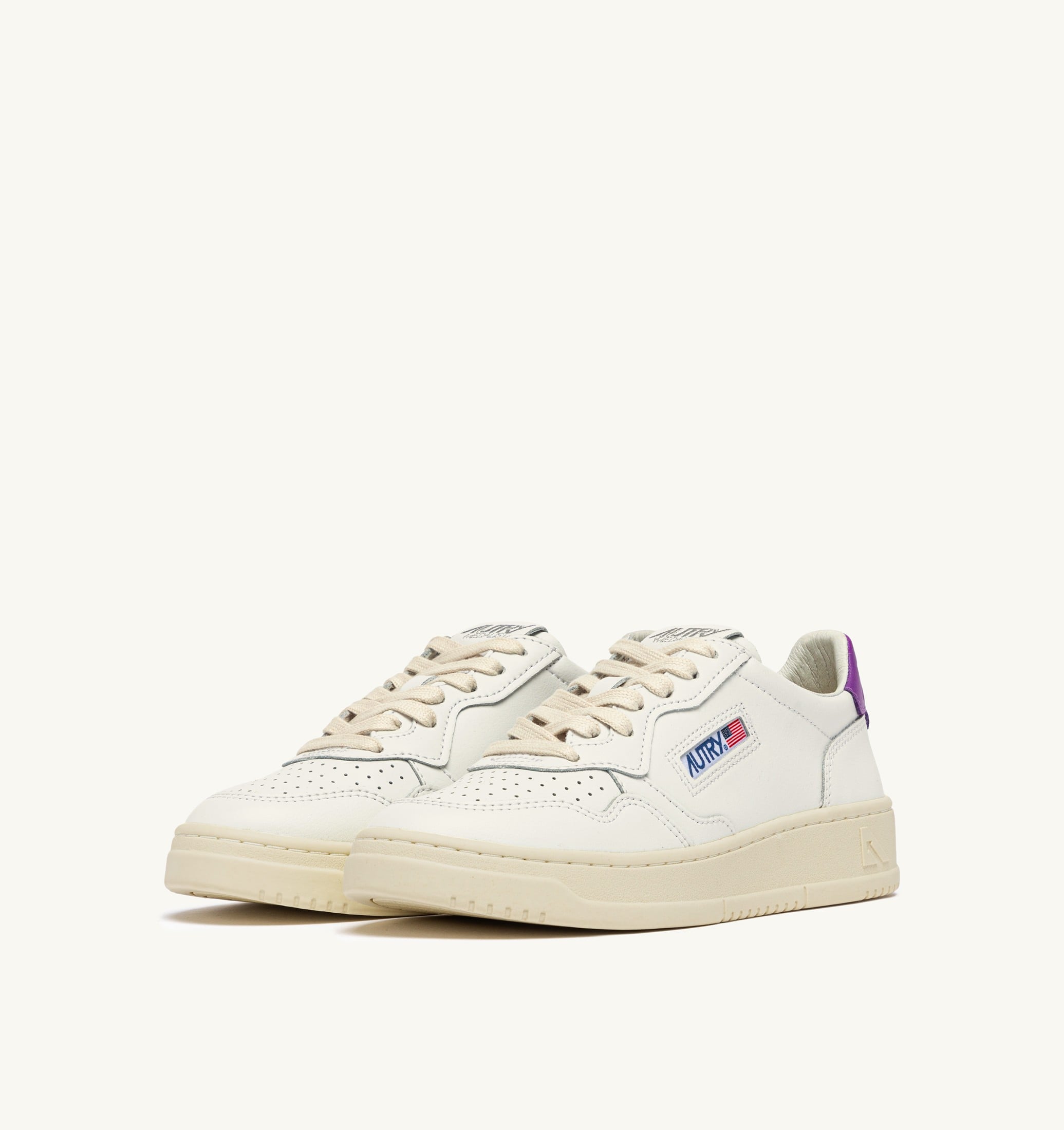 SNEAKERS MEDALIST LOW IN PELLE BIANCA E DEWBERRY