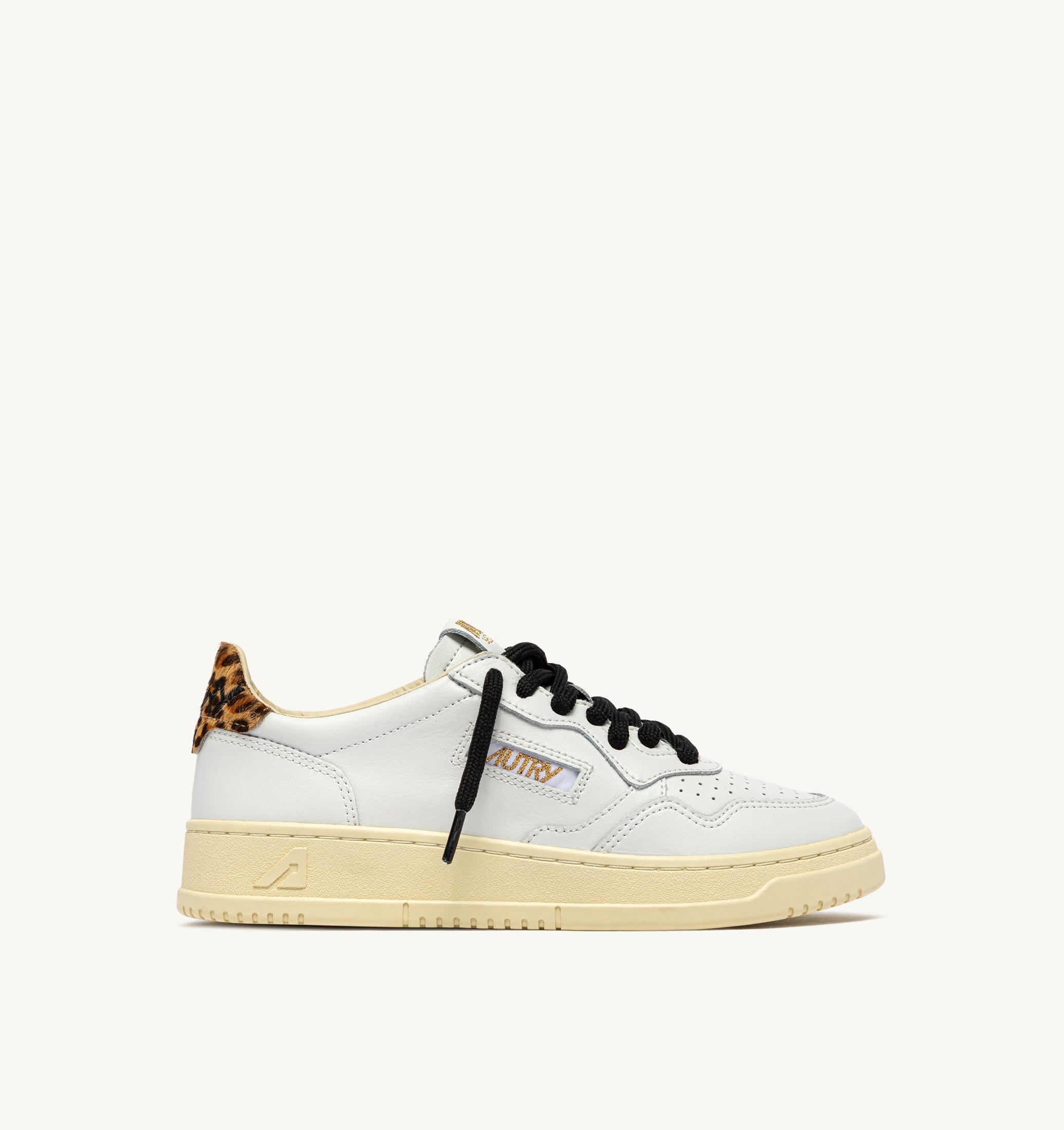 SNEAKERS MEDALIST LOW IN PELLE BIANCA E LEOPARD