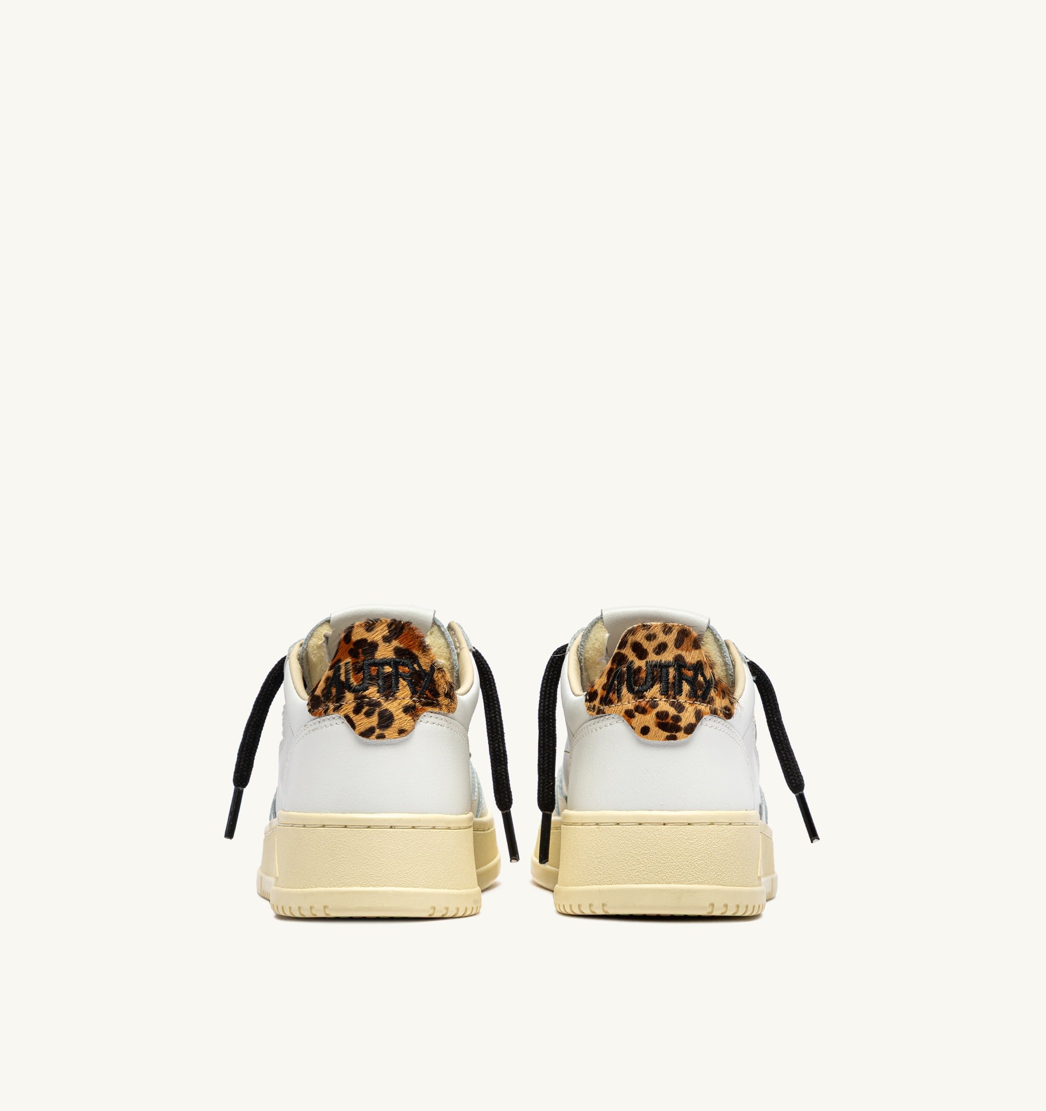 SNEAKERS MEDALIST LOW IN PELLE BIANCA E LEOPARD
