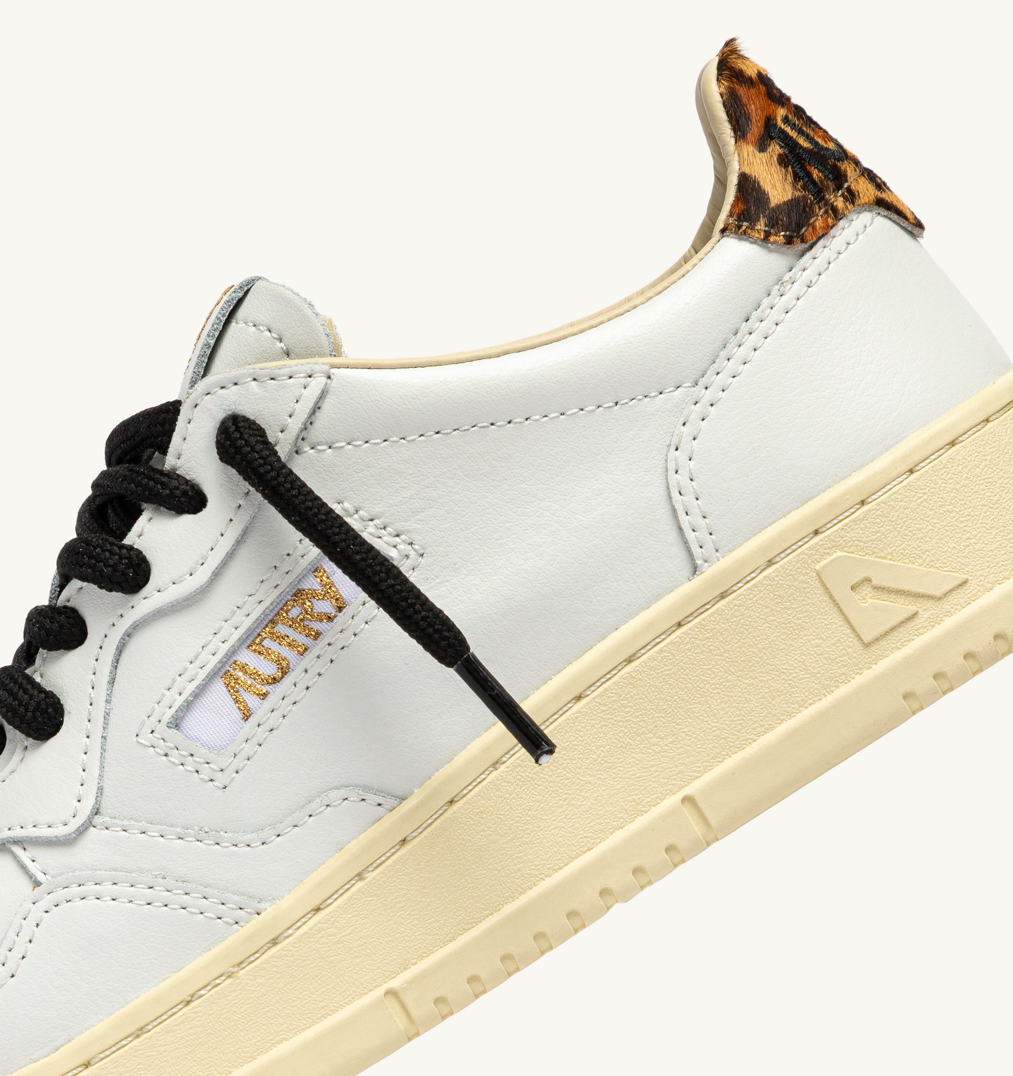 SNEAKERS MEDALIST LOW IN PELLE BIANCA E LEOPARD