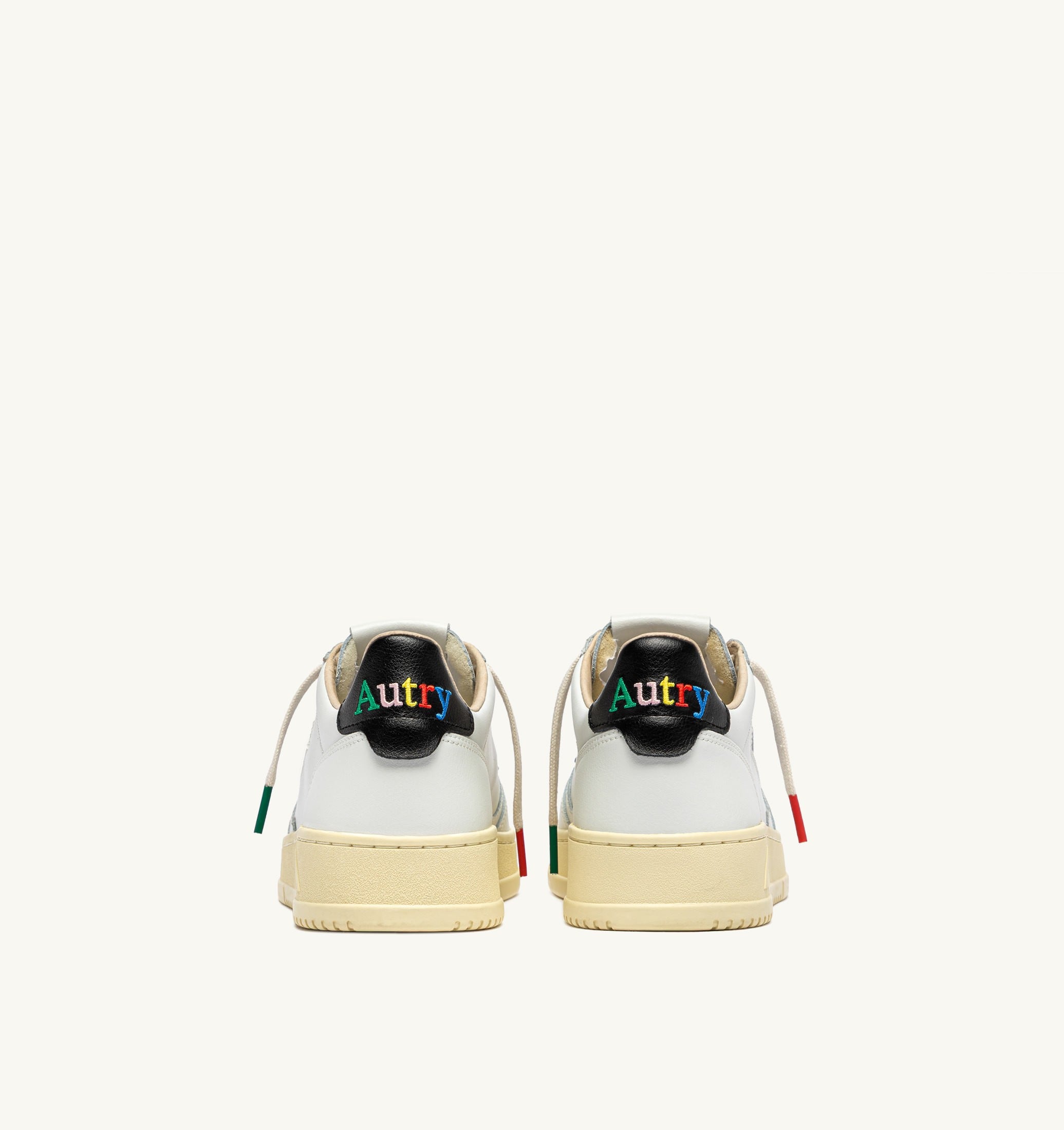 SNEAKERS MEDALIST LOW IN PELLE BIANCA E NERA