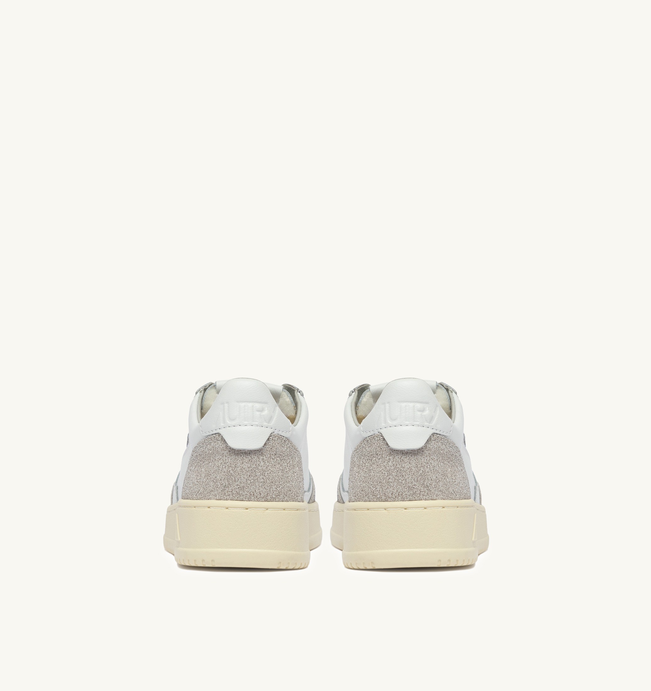 SNEAKERS MEDALIST LOW IN PELLE BIANCA E STARS GRIGIO