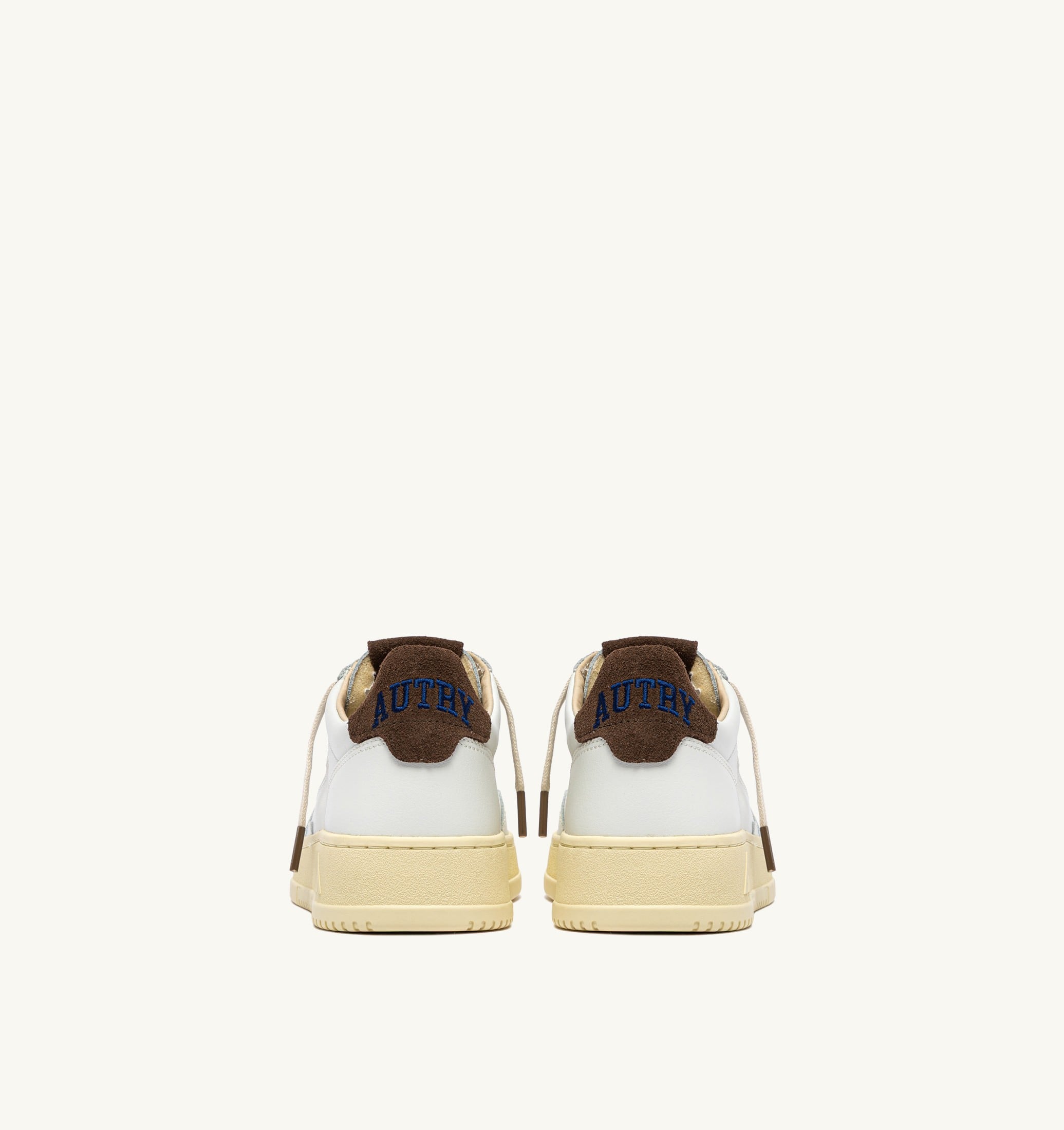 SNEAKERS MEDALIST LOW IN PELLE BIANCA E SUEDE CHOCOLATE CHIP