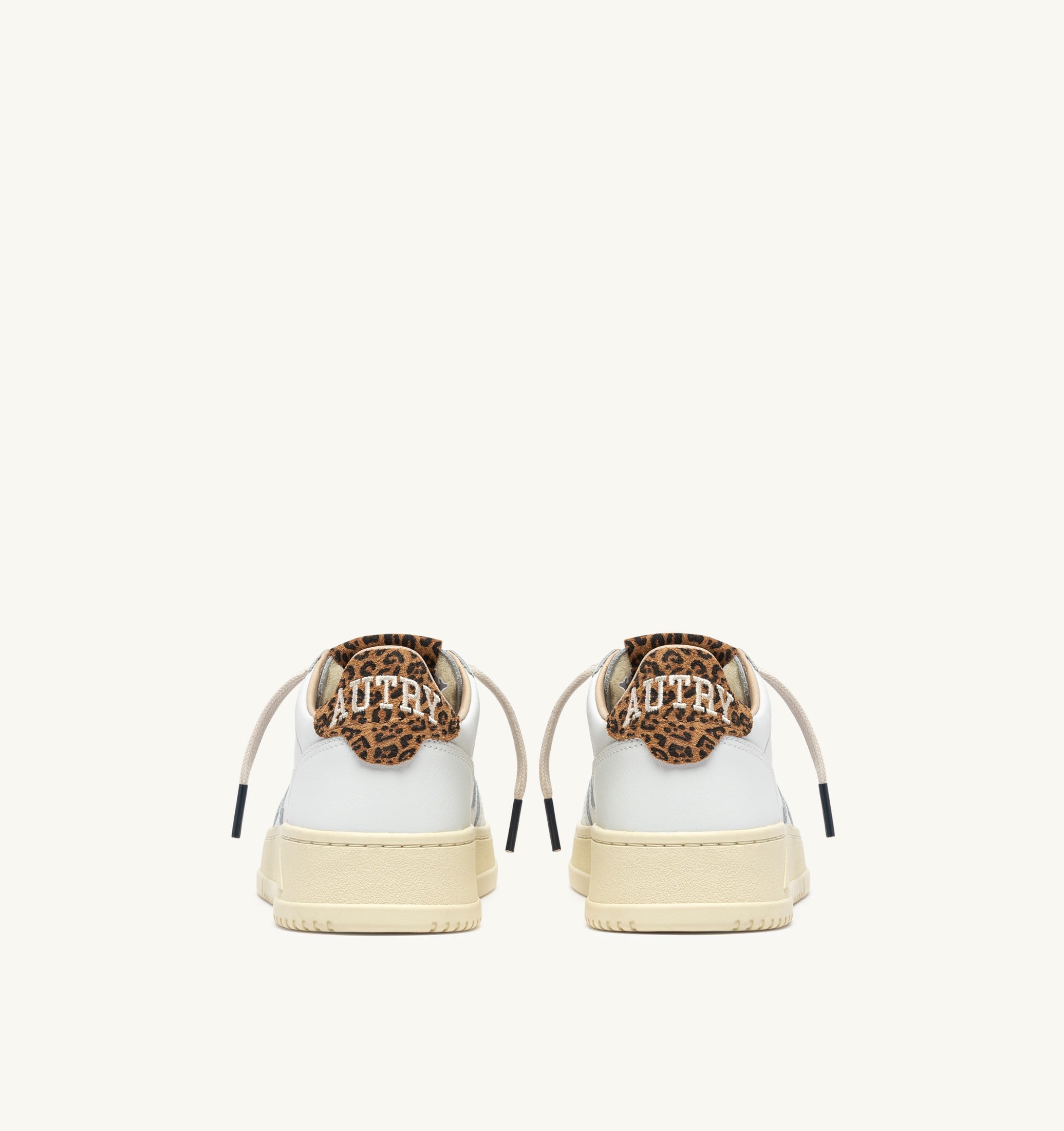 SNEAKERS MEDALIST LOW IN PELLE BIANCA E SUEDE LEOPARD