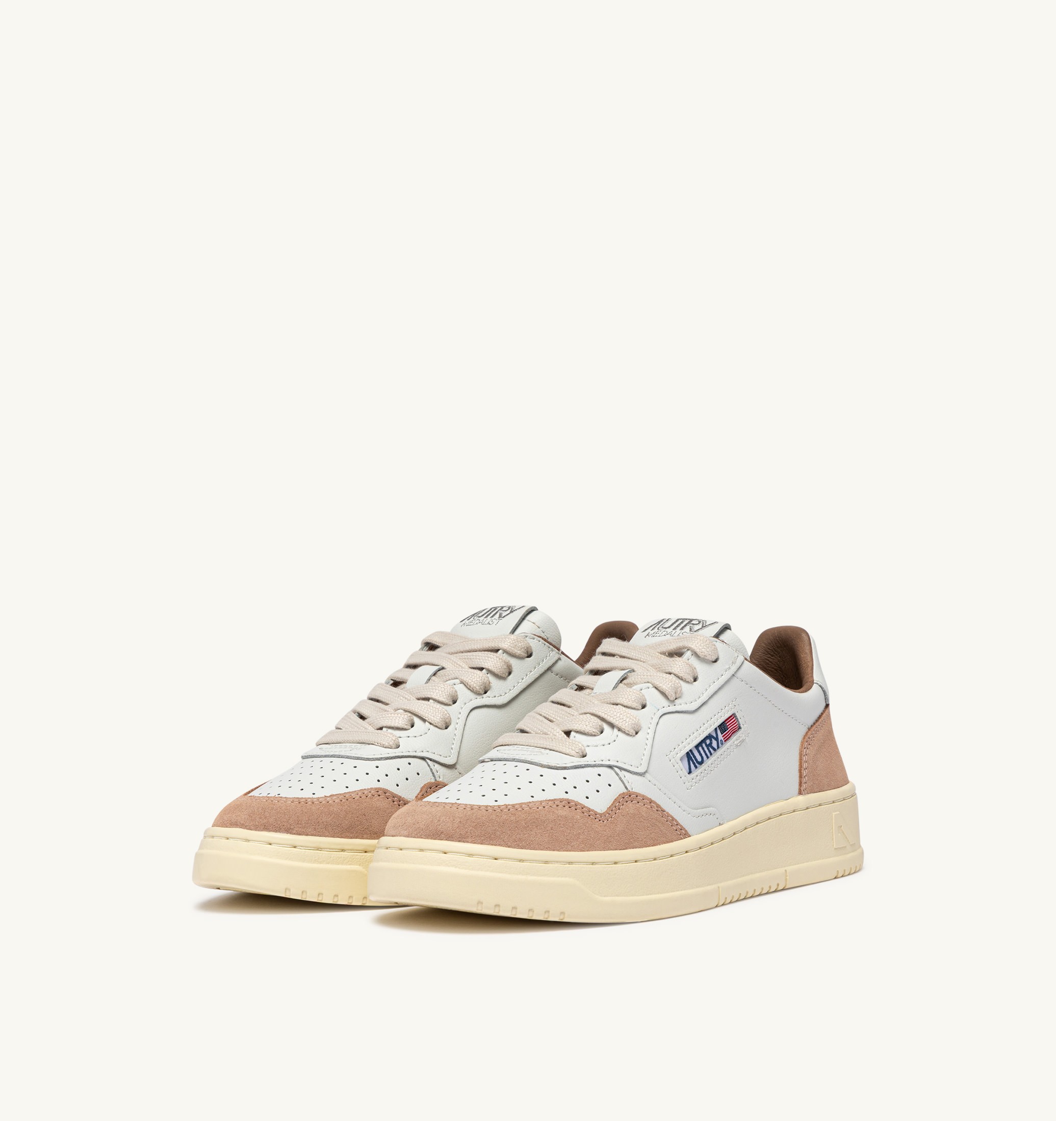 SNEAKERS MEDALIST LOW IN PELLE BIANCA E SUEDE PHARD