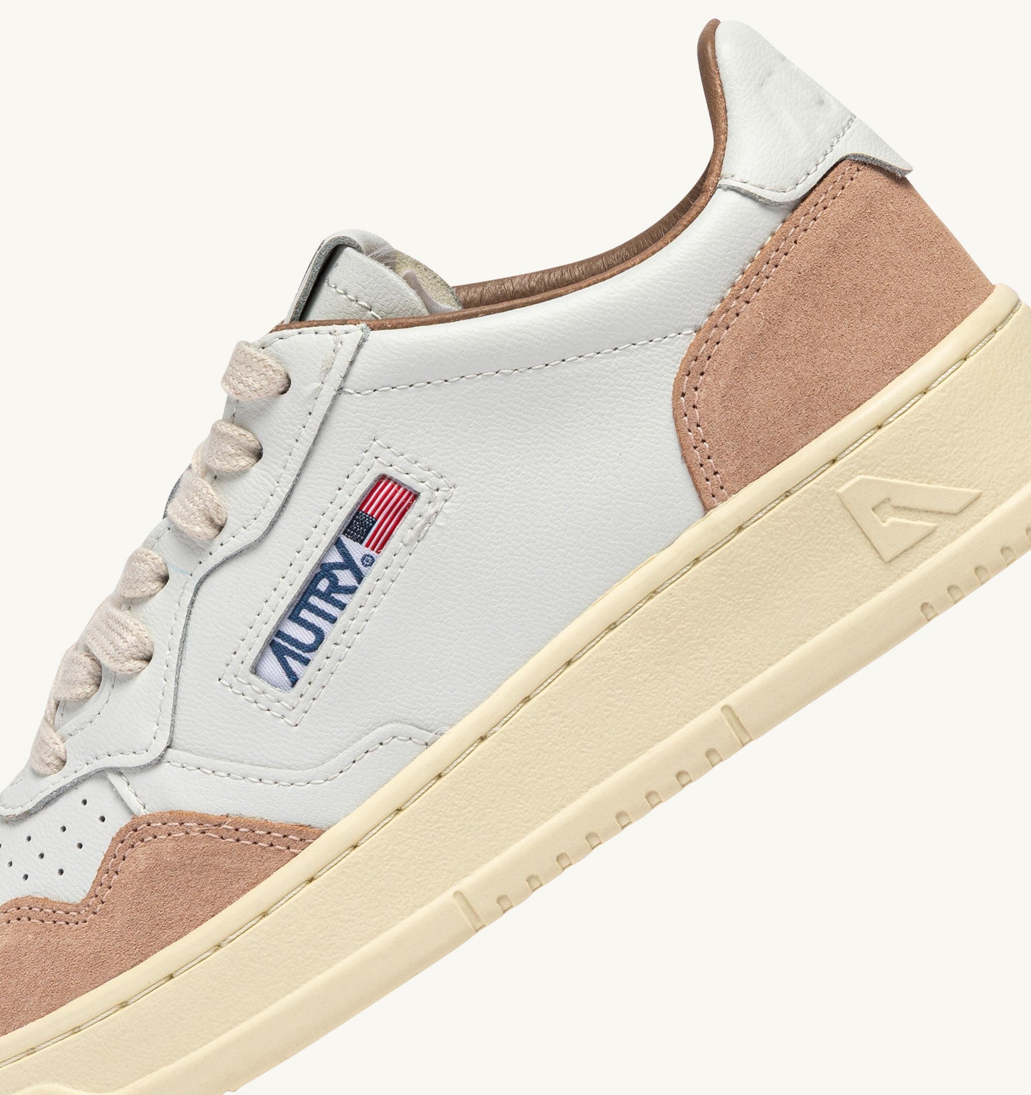 SNEAKERS MEDALIST LOW IN PELLE BIANCA E SUEDE PHARD