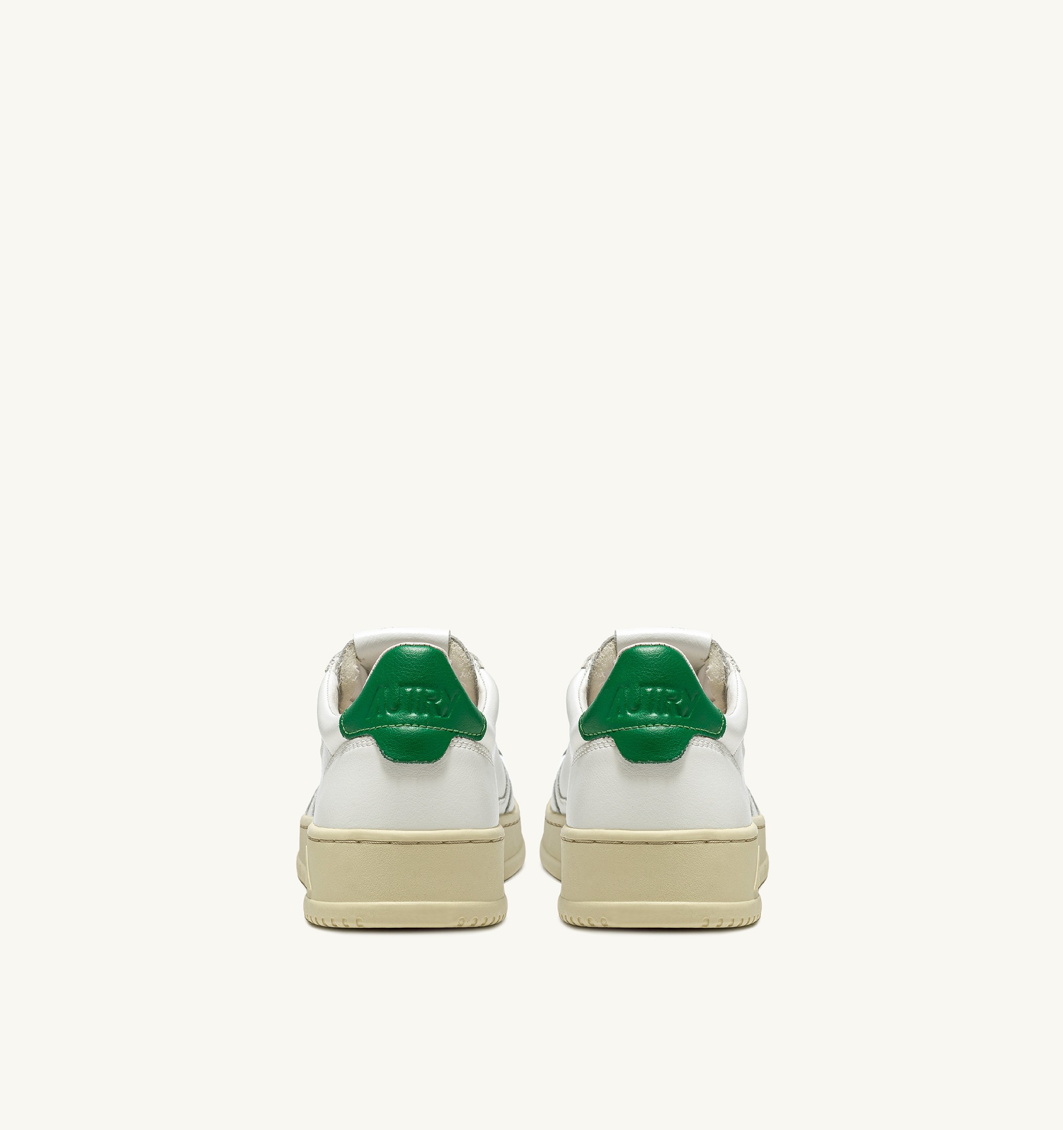 SNEAKERS MEDALIST LOW IN PELLE BIANCA E VERDE
