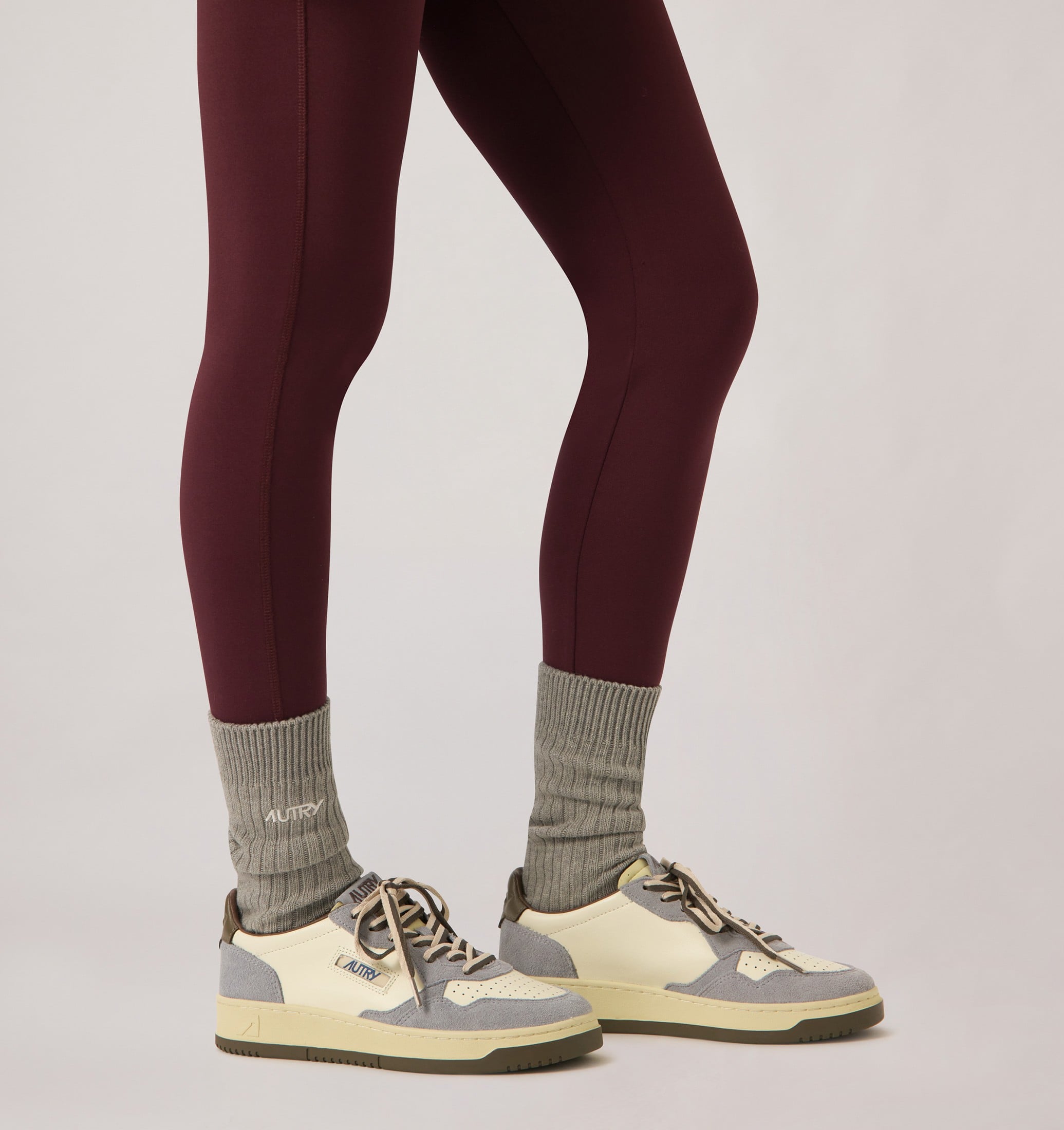 SNEAKERS MEDALIST LOW IN PELLE E SUEDE CHOOCOLATE CHIP E CIELO