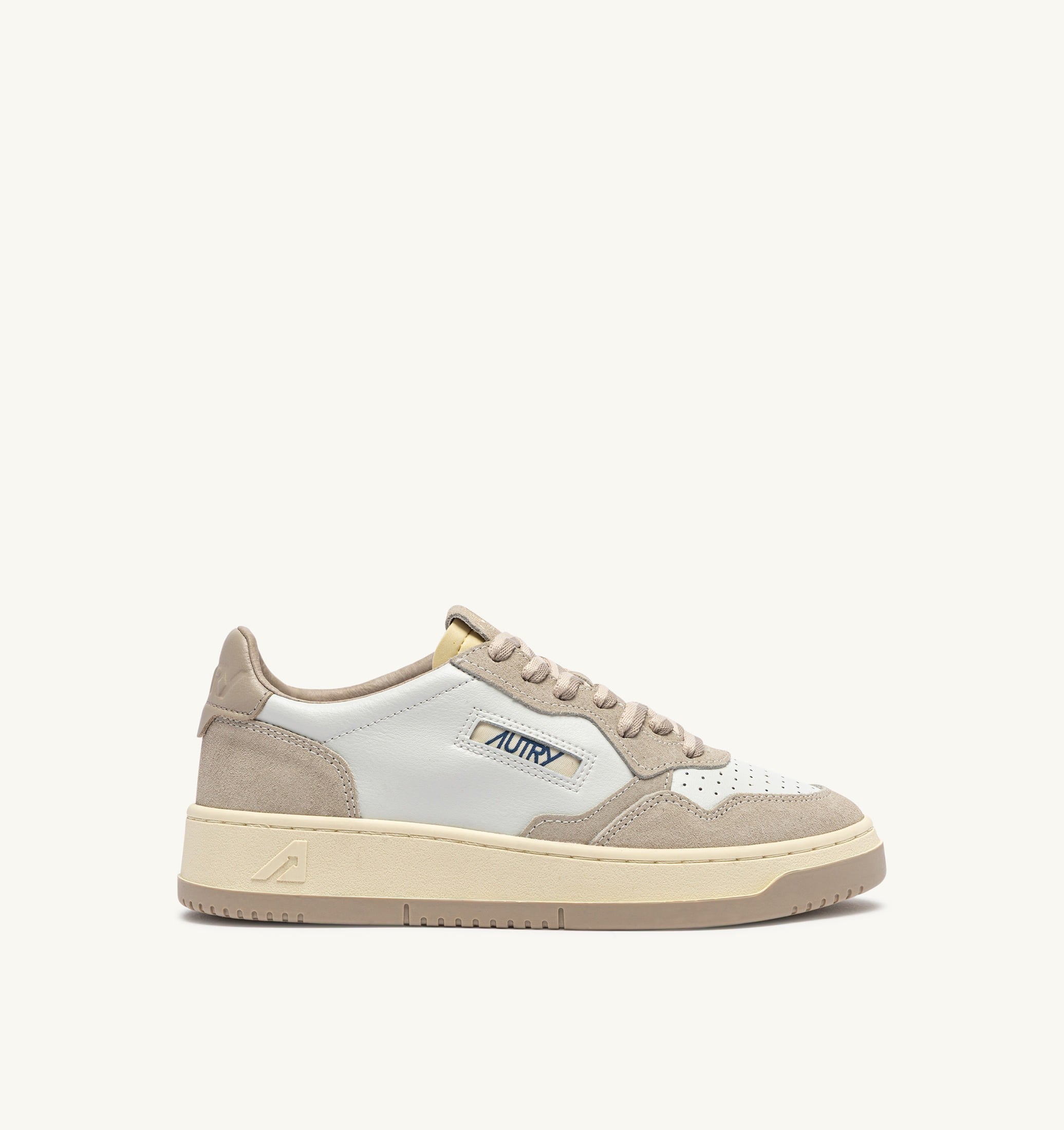 SNEAKERS MEDALIST LOW IN PELLE E SUEDE FEATHER GRAY E LAMB