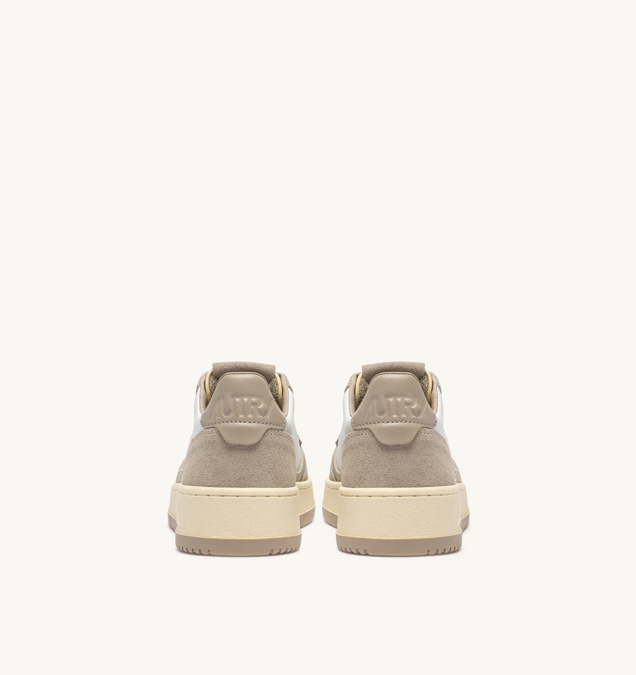 SNEAKERS MEDALIST LOW IN PELLE E SUEDE FEATHER GRAY E LAMB