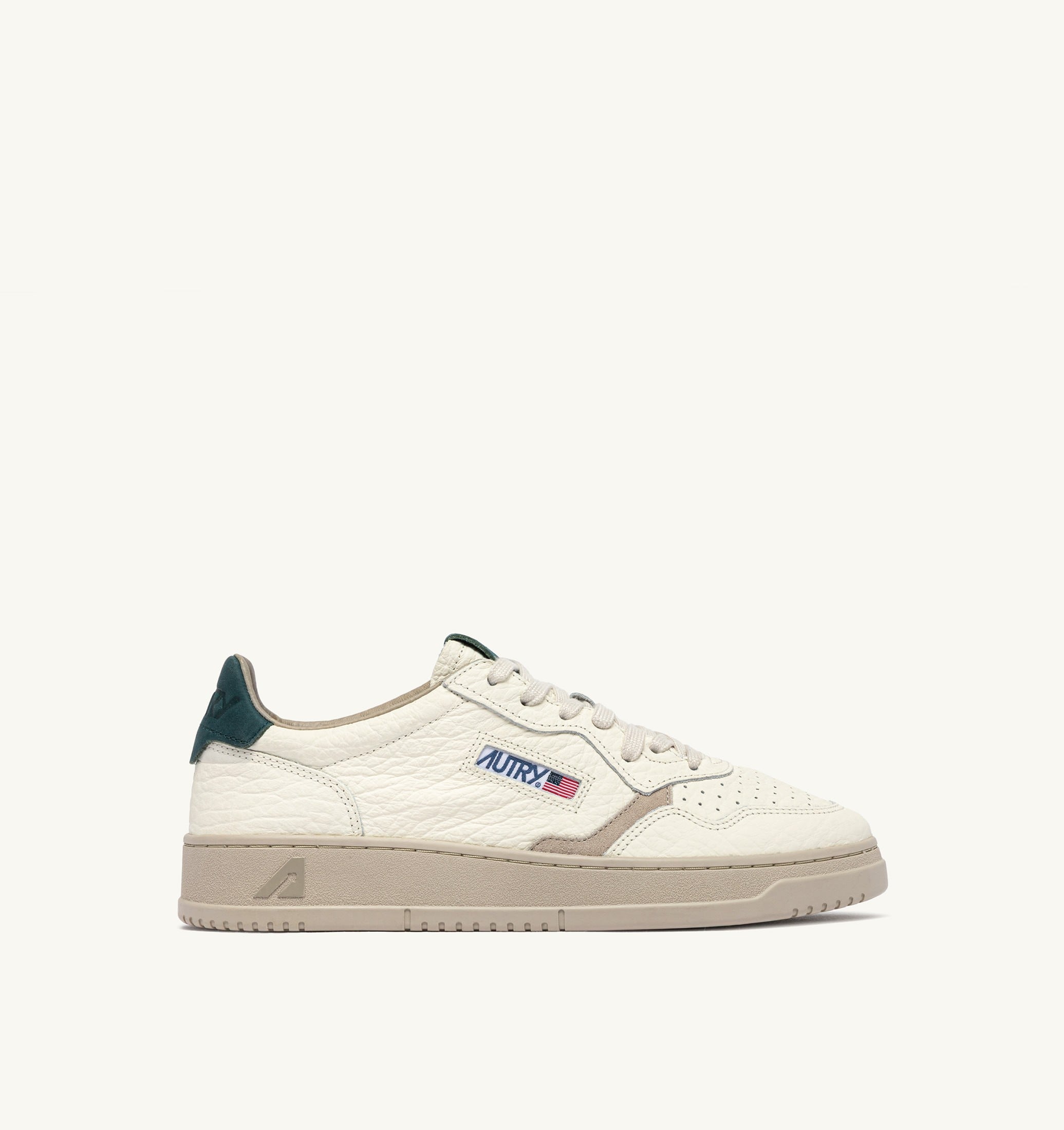 SNEAKERS MEDALIST LOW IN PELLE FEATHER GRAY E DARK SEA