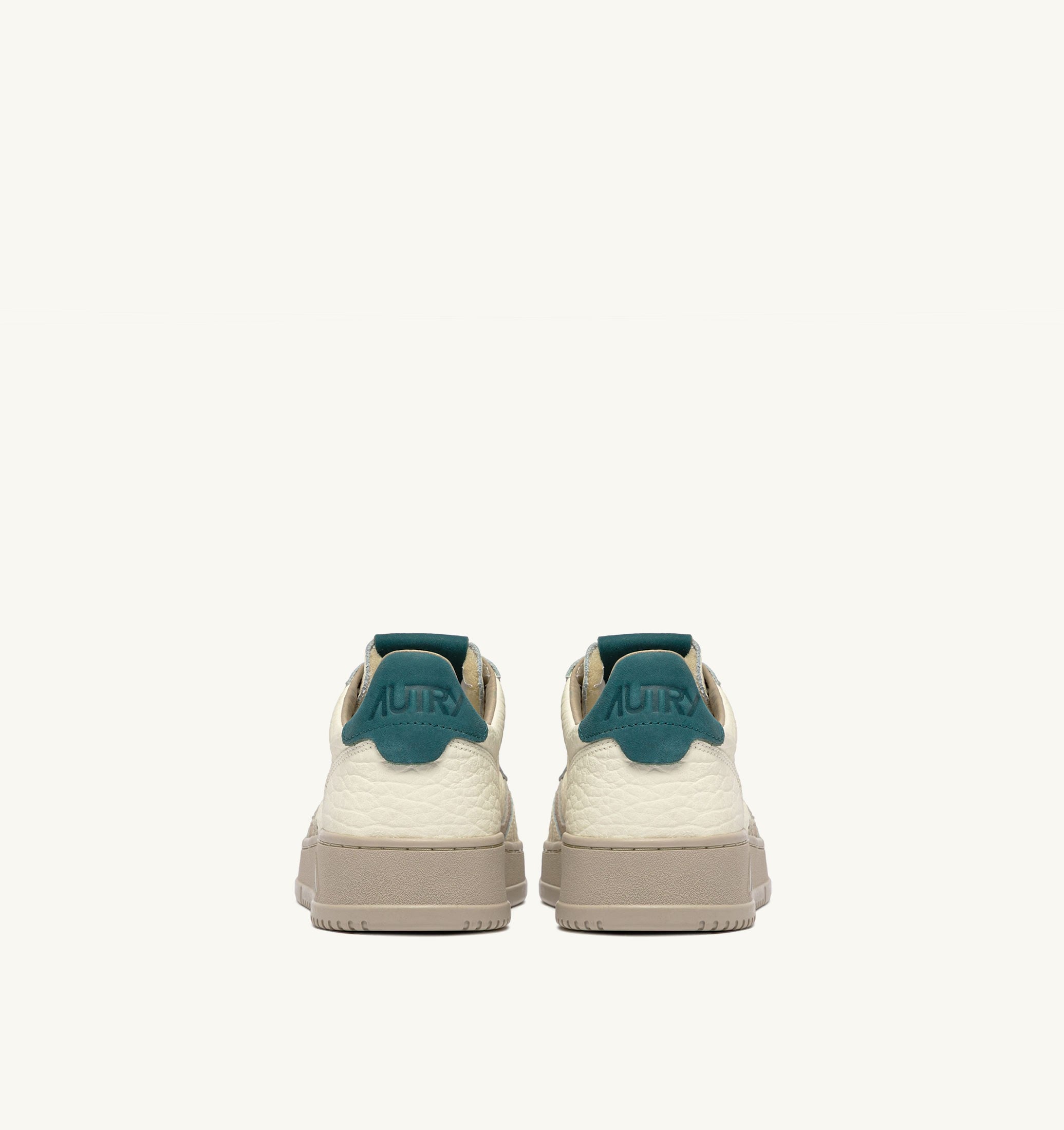 SNEAKERS MEDALIST LOW IN PELLE FEATHER GRAY E DARK SEA